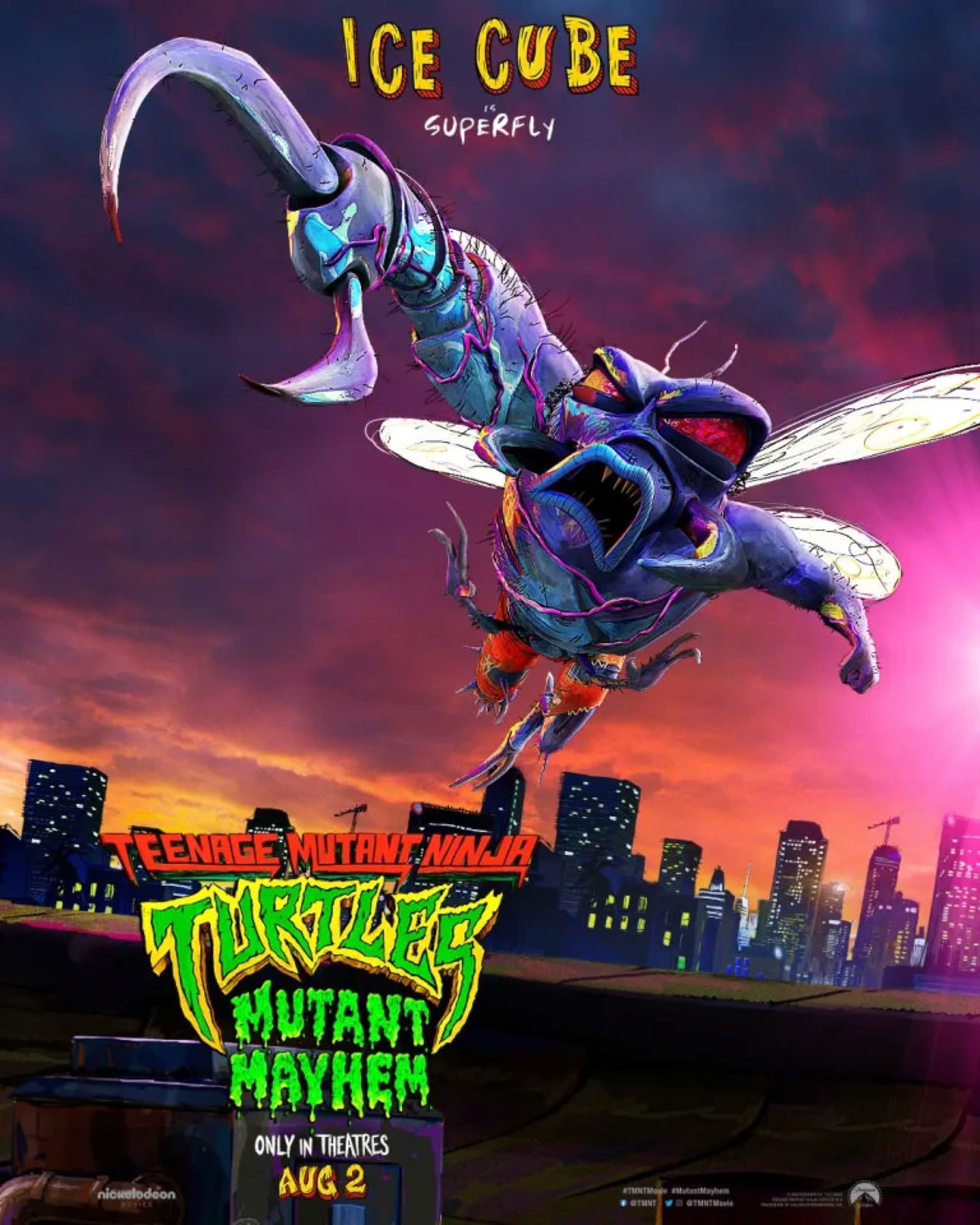 پوستر کاراکتر انیمیشن TMNT: Mutant Mayhem