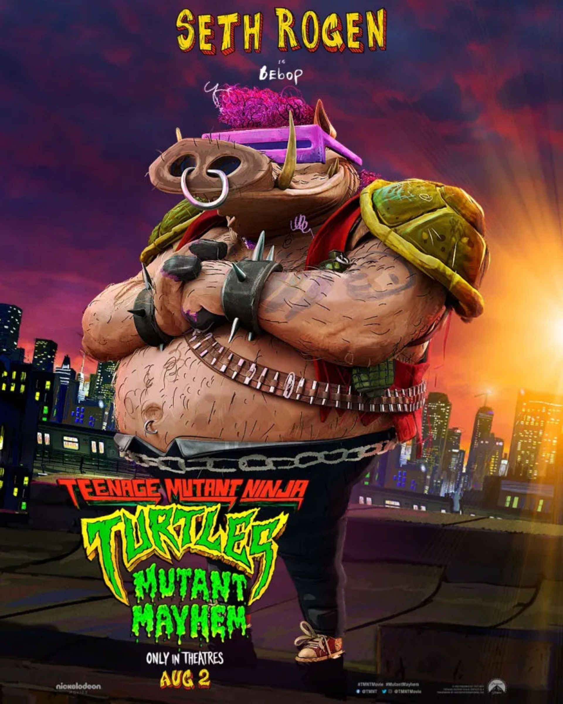 پوستر کاراکتر انیمیشن TMNT: Mutant Mayhem