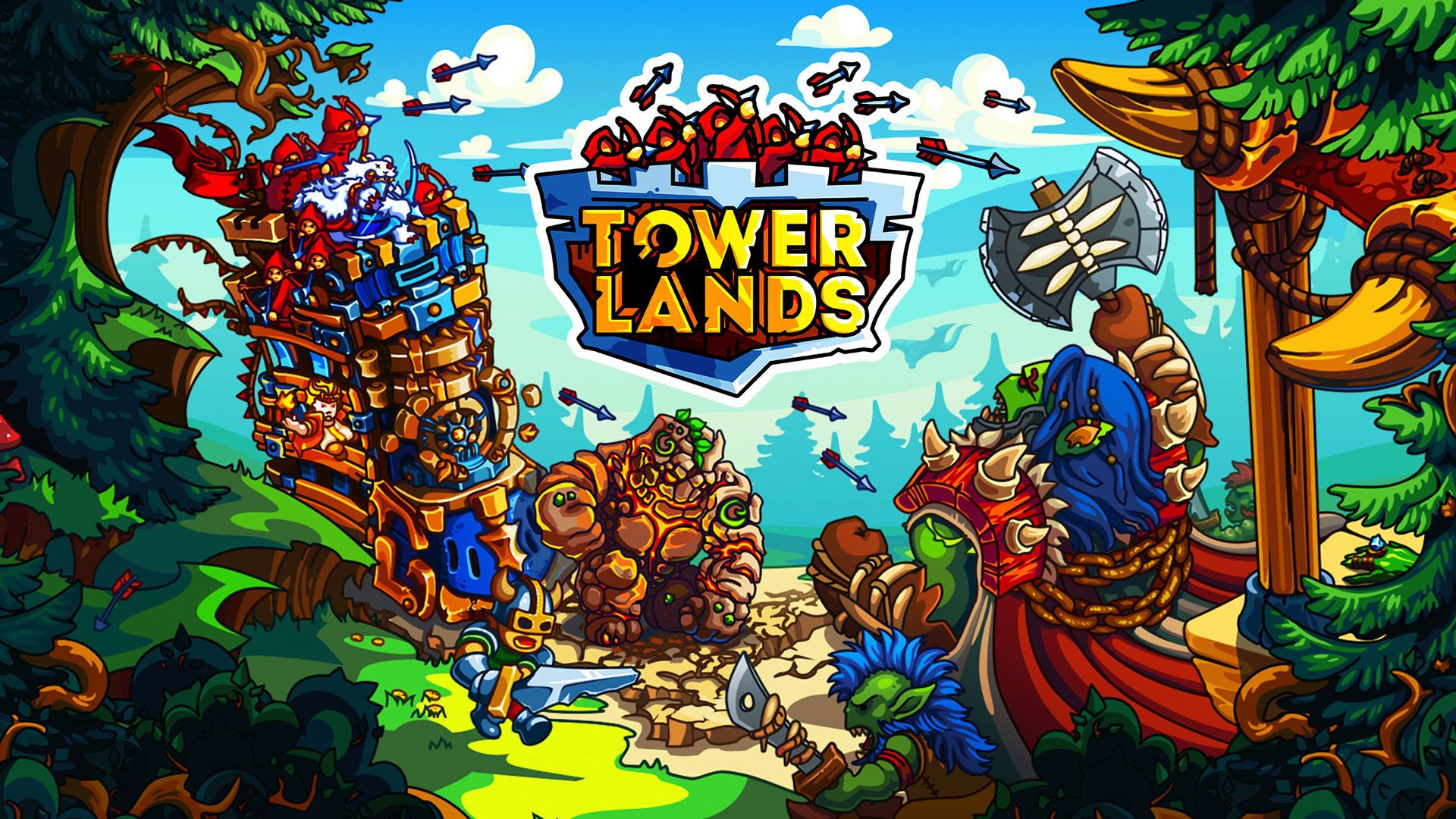 بازی موبایل Towerlands: Tower Defense TD