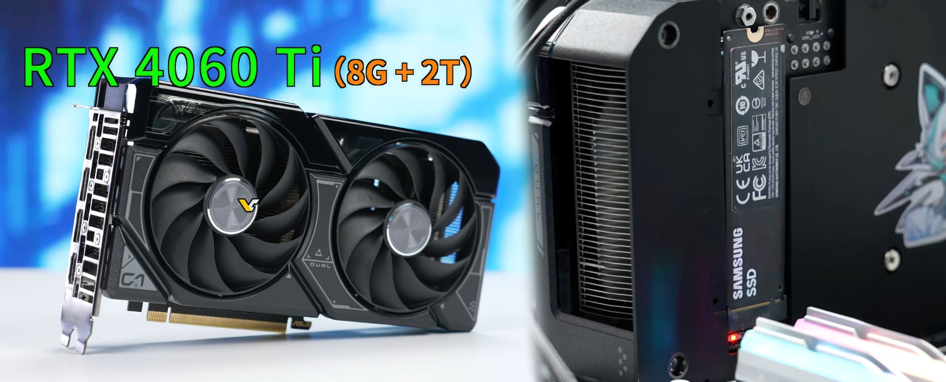 تعبیه حافظه SSD روی کارت گرافیک RTX 4060 Ti 