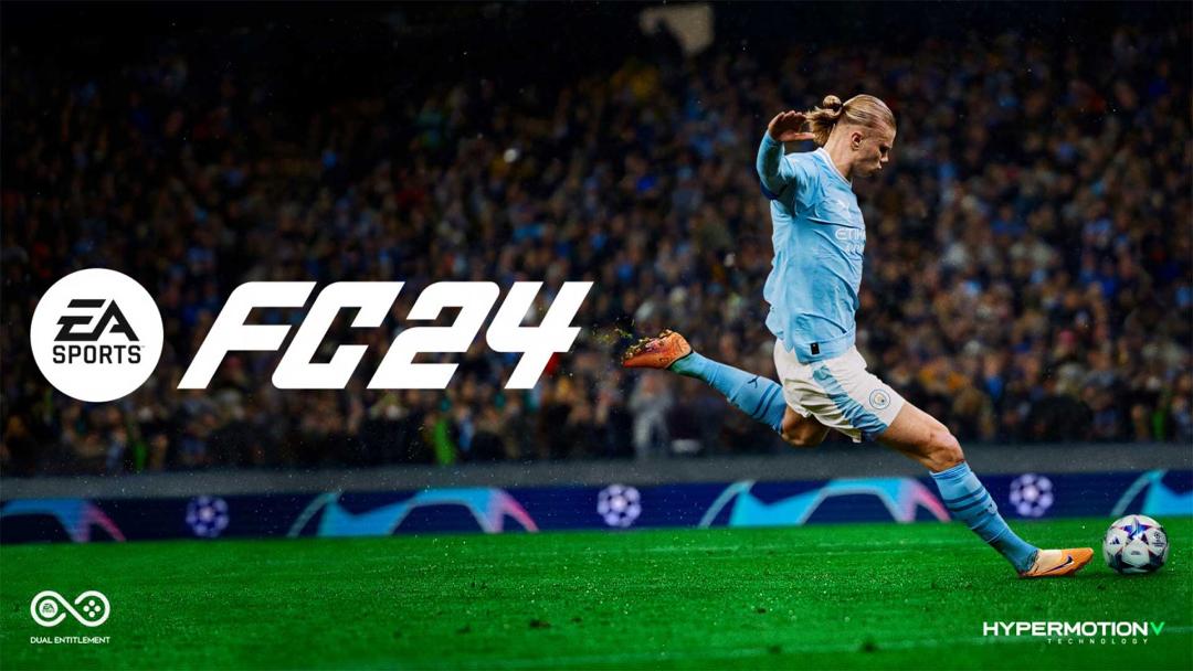 تصویر ارلینگ هالند روی کاور بازی EA Sports FC 24