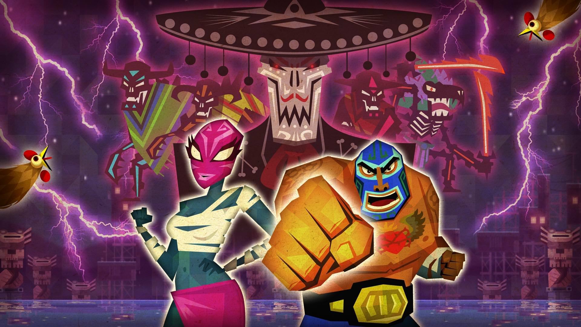 شخصیت‌های نقابدار در بازی Guacamelee