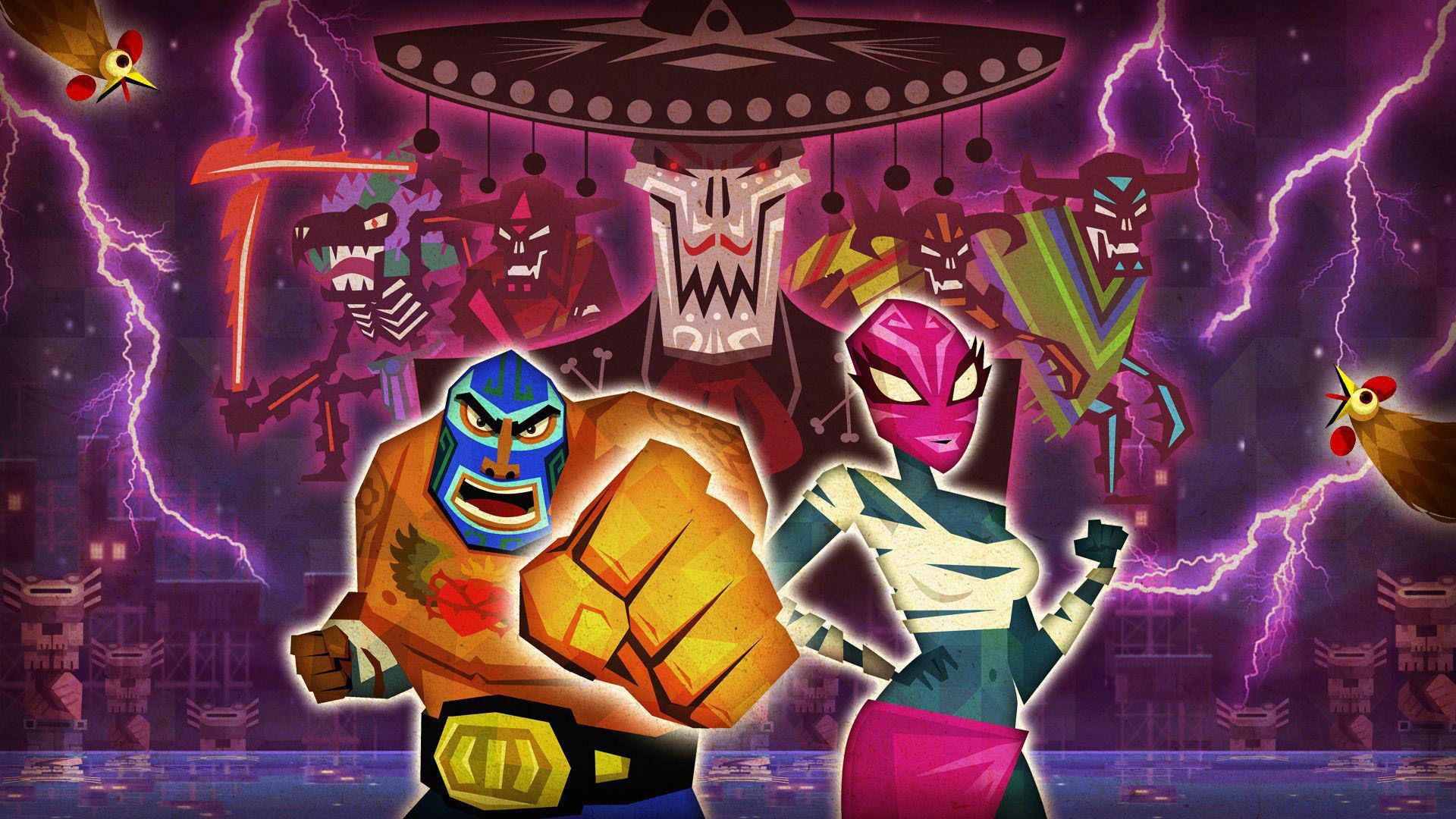 مقابله مبارز بازی Guacamelee! با دشمنان