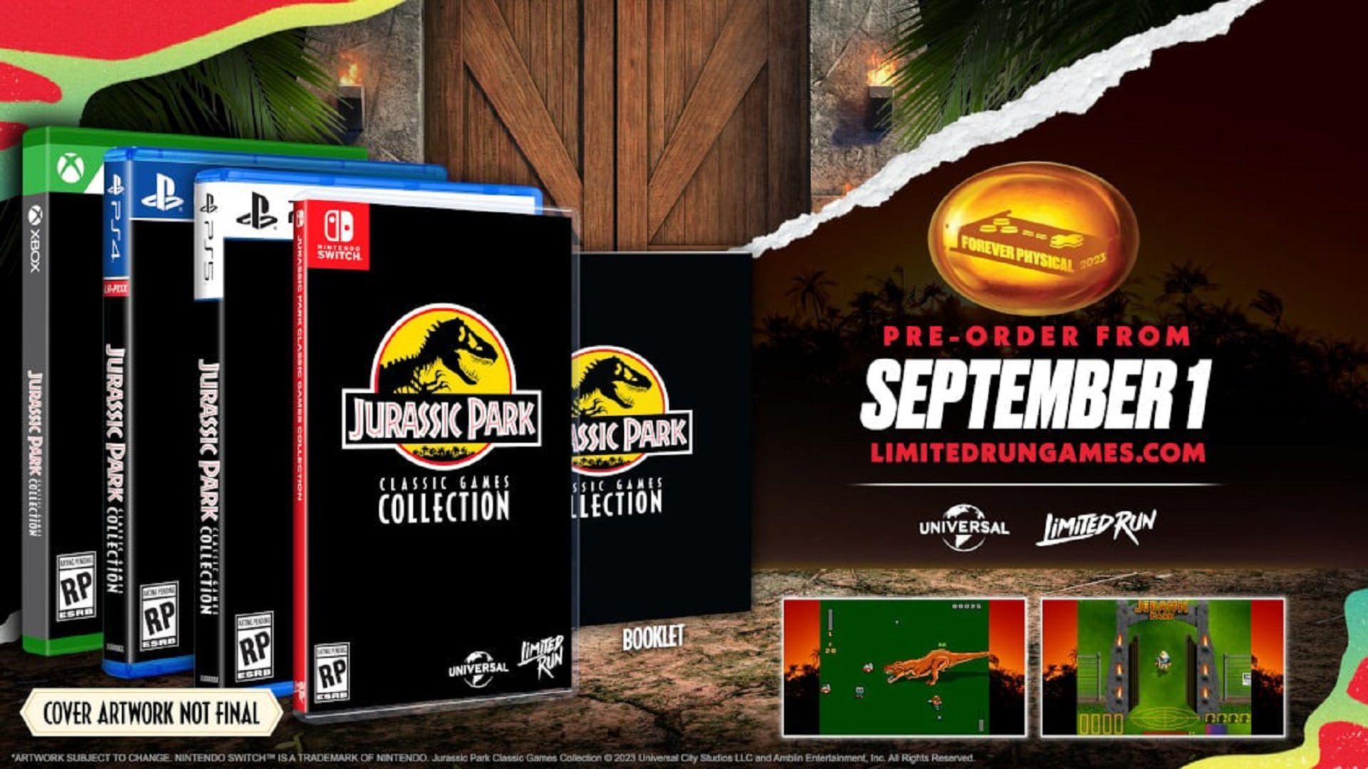 تصویر نسخه‌های فیزیکی بازی Jurassic Park: Classic Games Collection