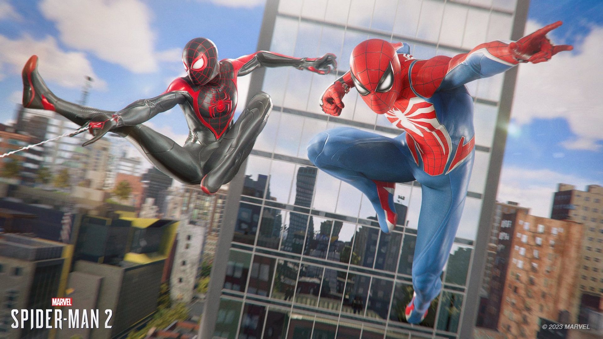 پیتر پارکر و مایلز مورالس در بازی Marvel’s Spider-Man 2