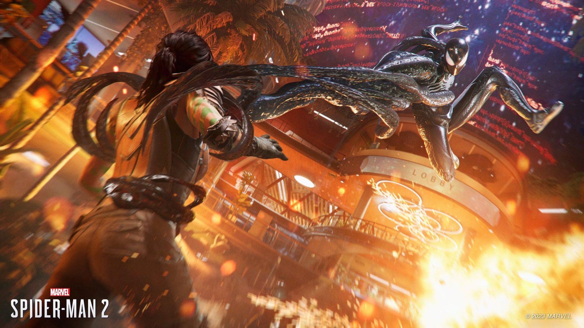 استفاده از قدرت‌های سیمبیوت در بازی Marvel’s Spider-Man 2
