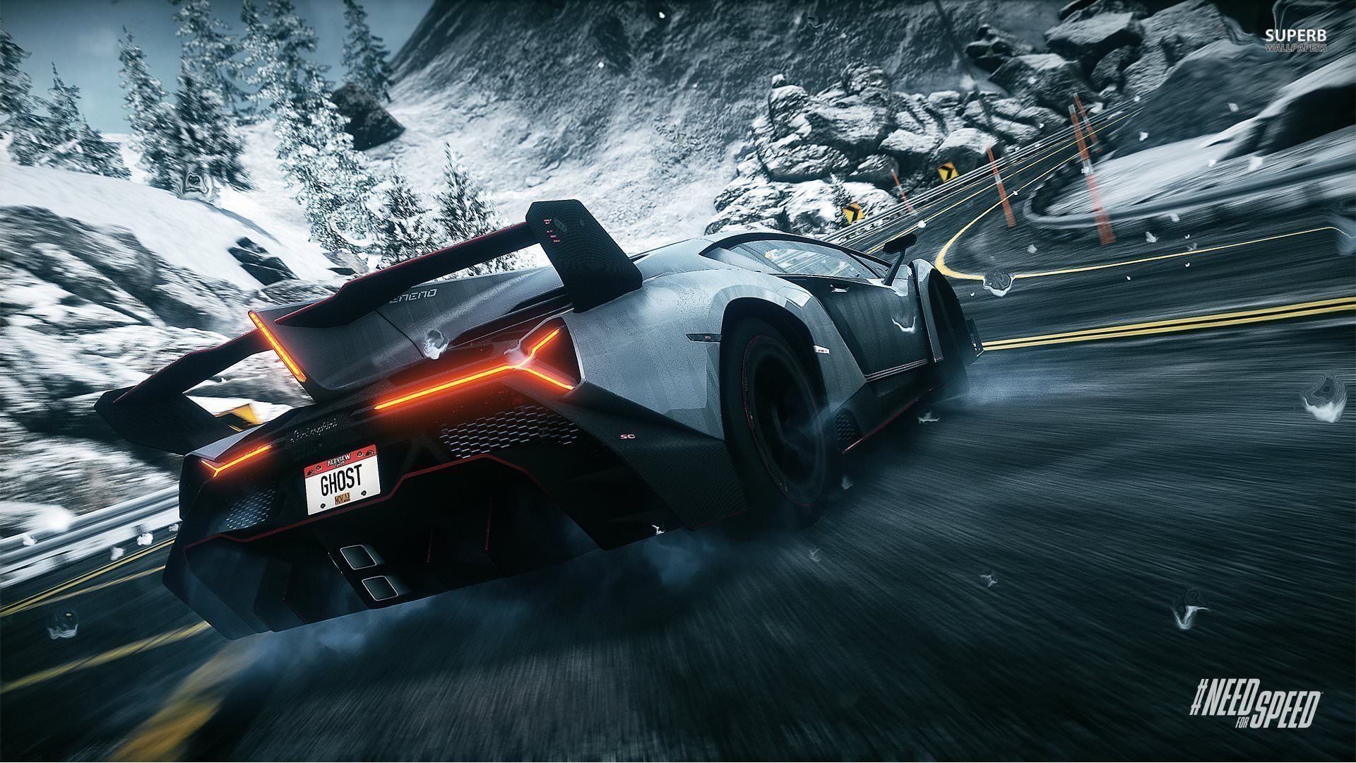 رقابت‌های اتومبیل‌رانی در کوهستان برفی بازی Need for Speed