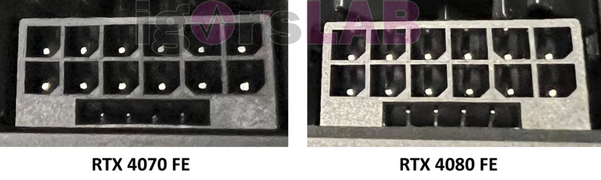 تغییرات کانکتور برق RTX 4070 FE 