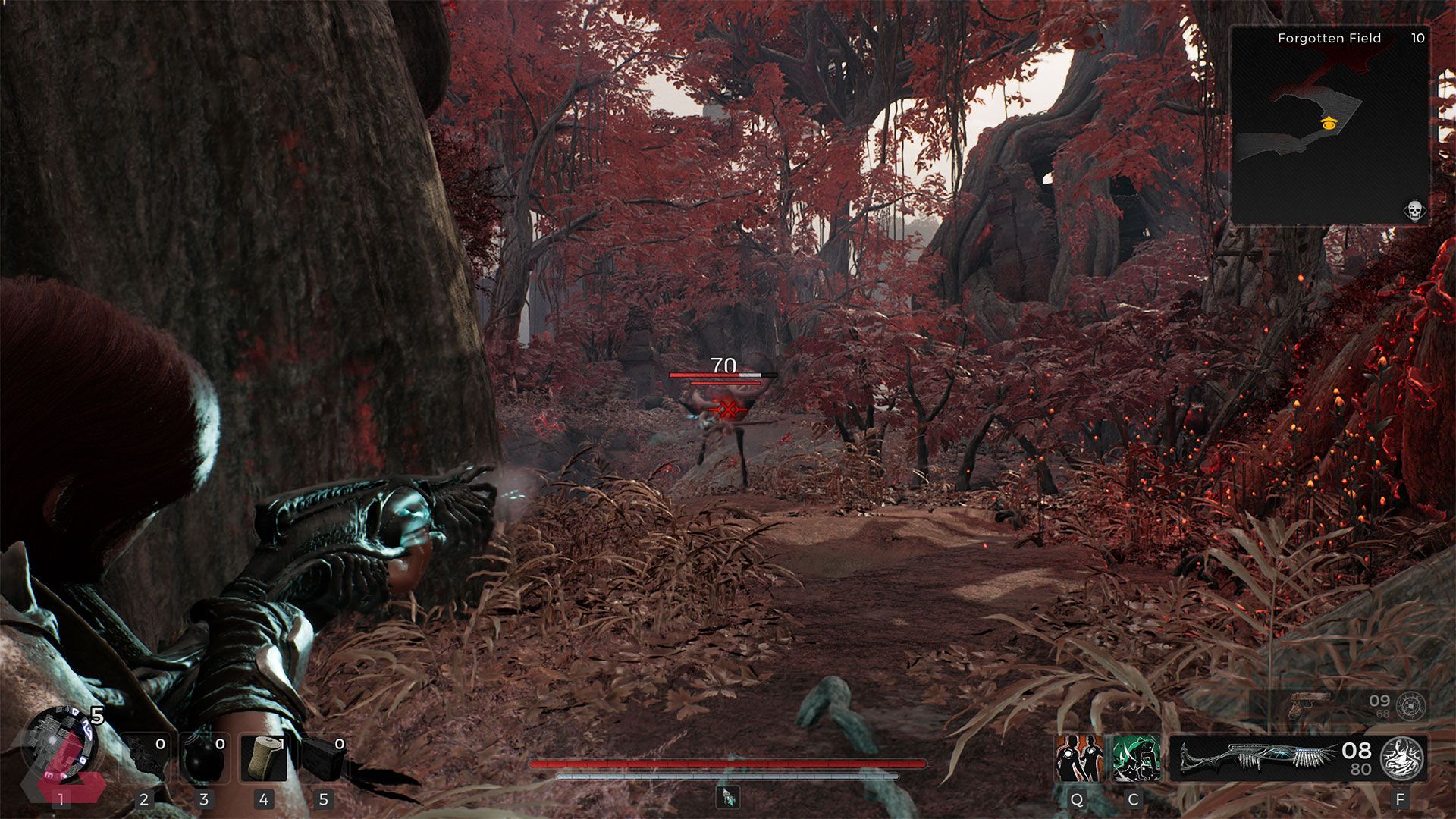 شلیک به دشمنان با سلاح دوربرد در Remnant 2