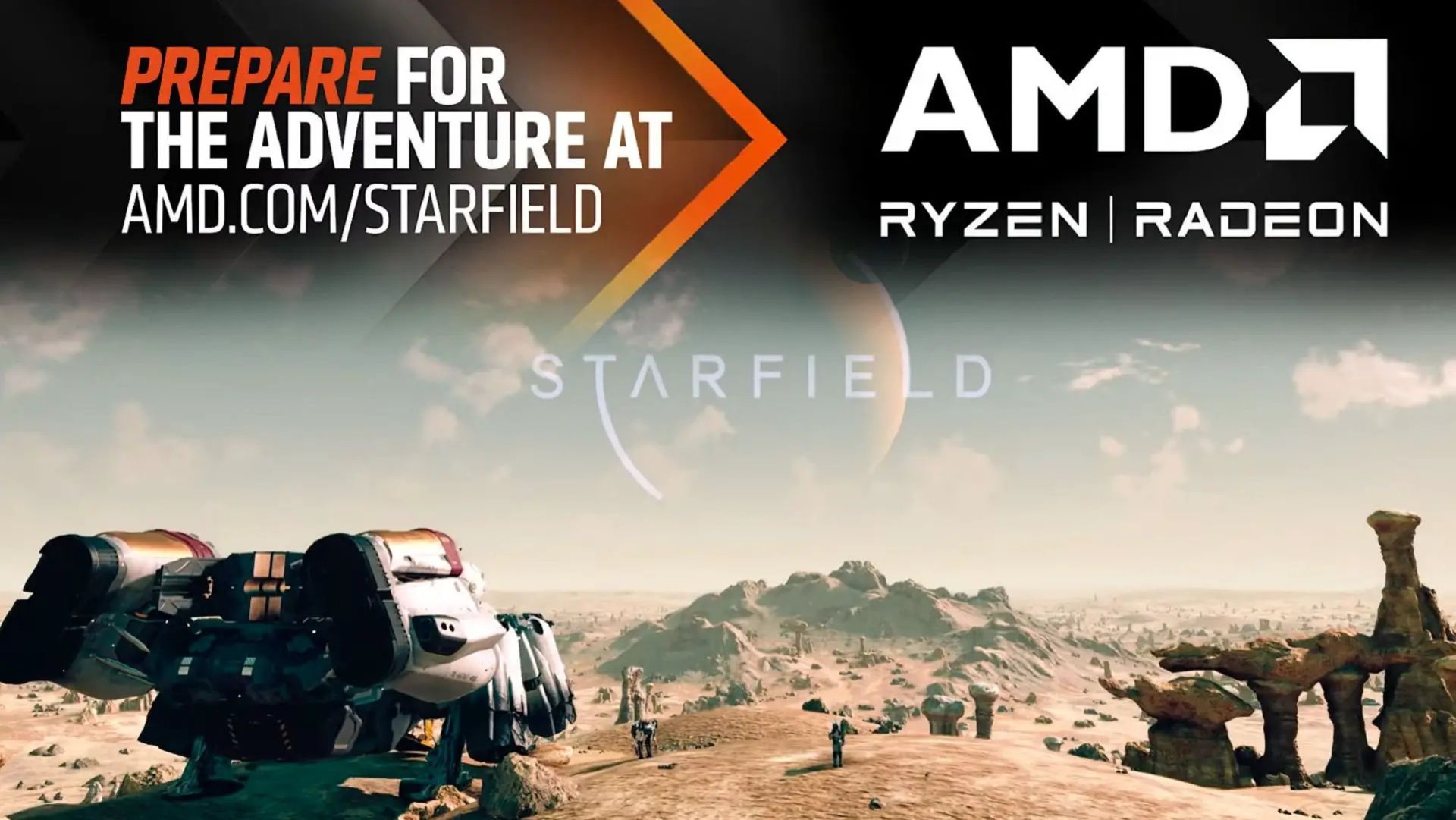 پوستر باندل استارفیلد با محصولات AMD