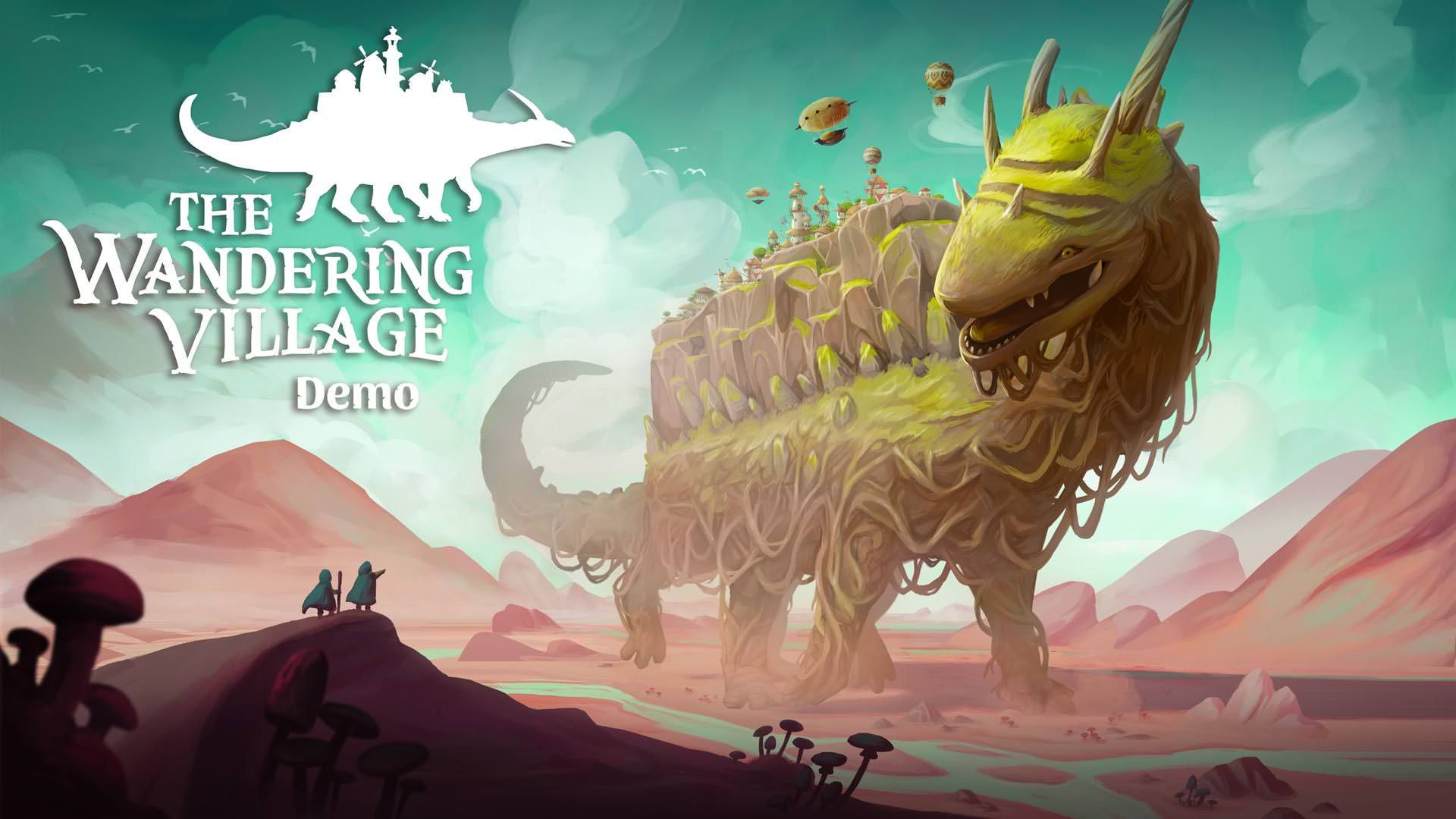 نمایش موجود غول‌پیکر در پوستر دموی The Wandering Village