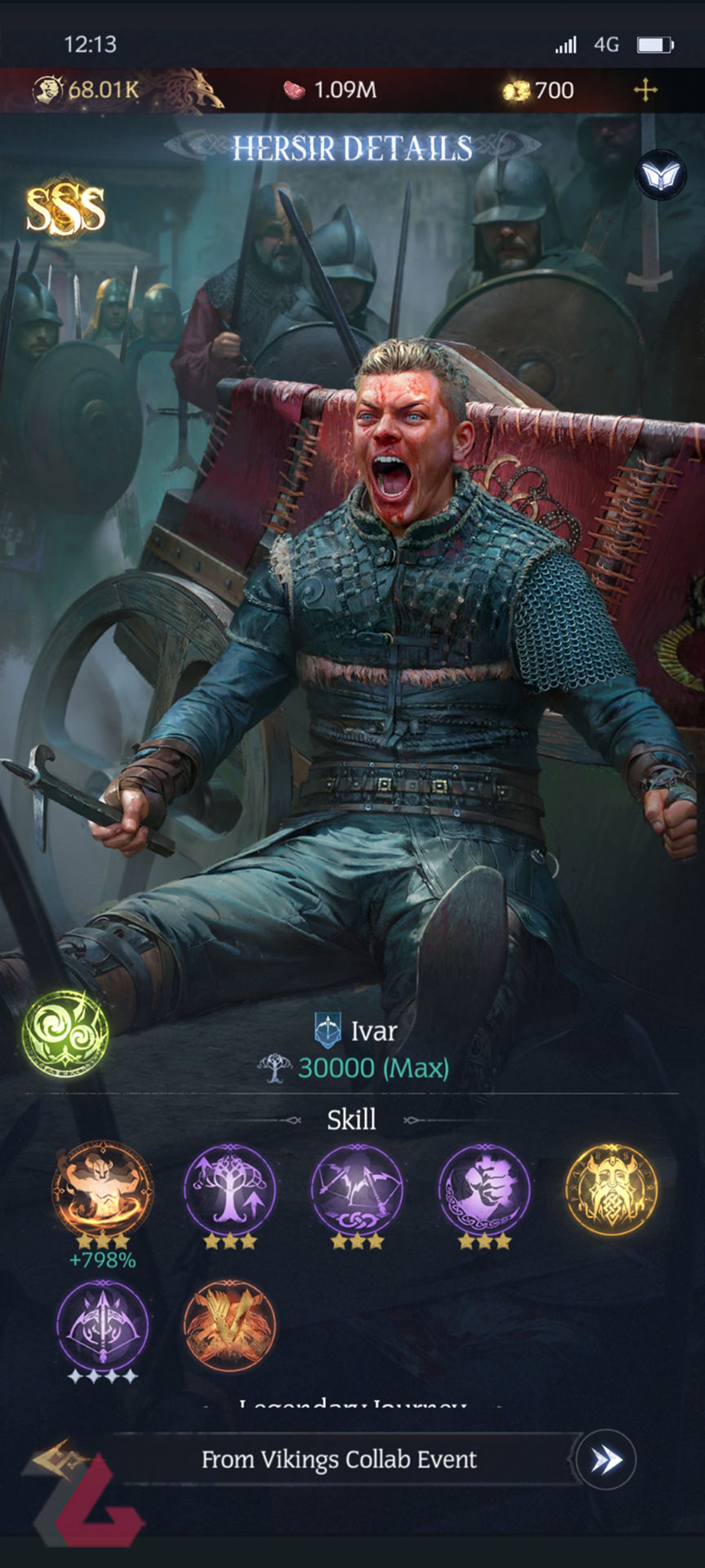 کاراکتر آیوار از سریال وایکینگ‌ها در بازی Vikingard