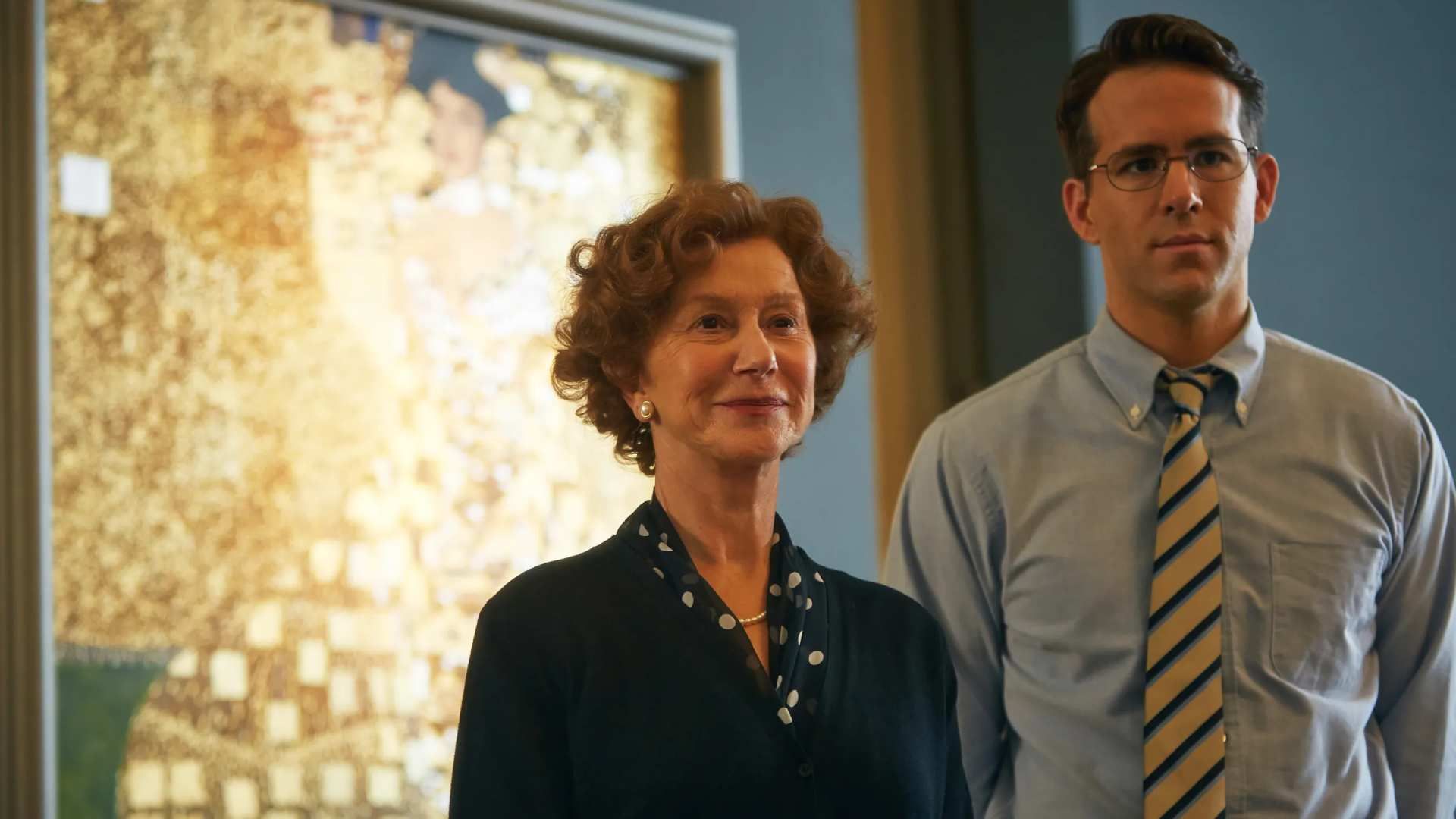 رایان رینولدز به همراه هلن میرن در فیلم Woman in Gold