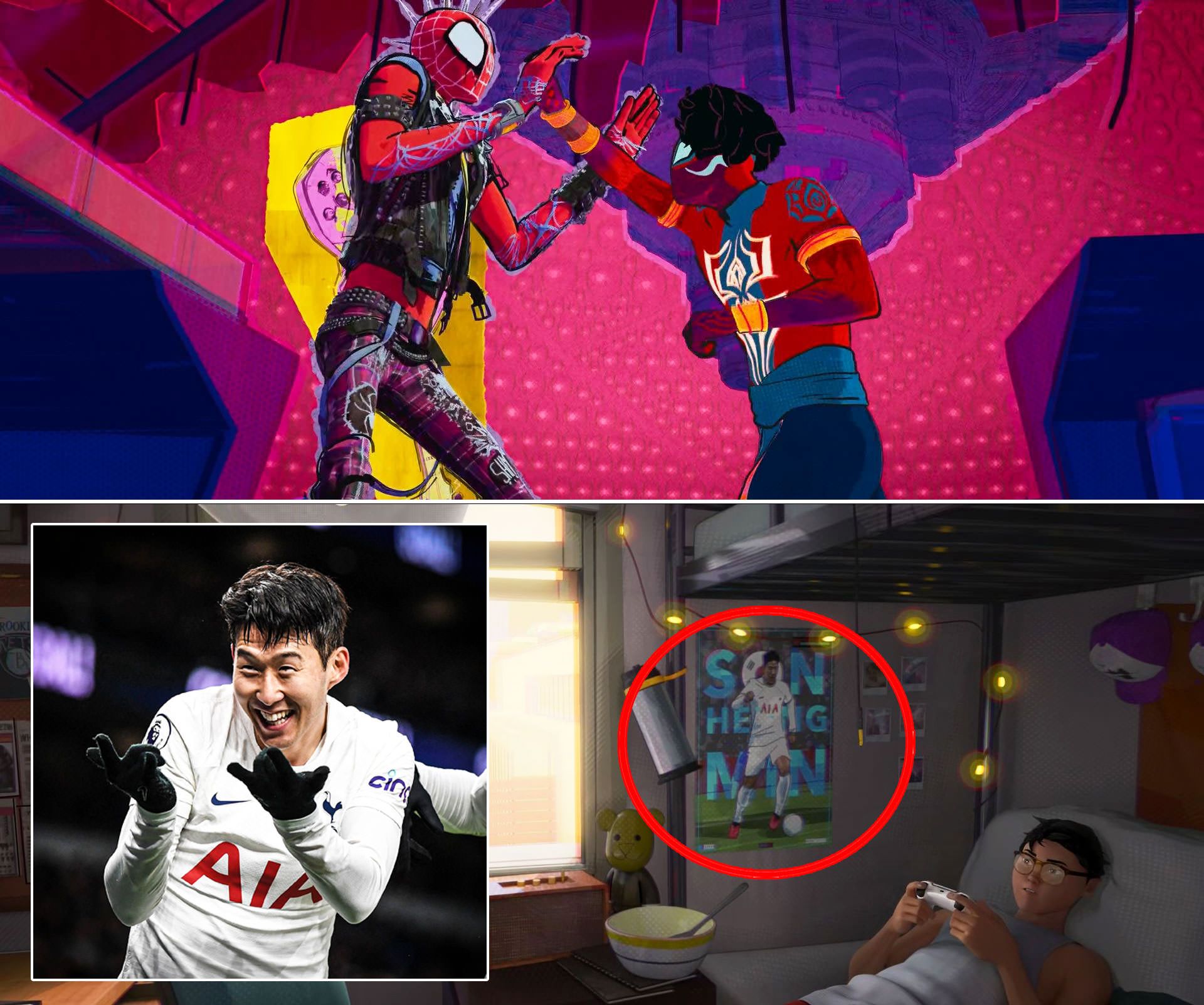 اسپایدرپانک و مرد عنکبوتی هندی در  انیمیشن spiderman across the spiderverse