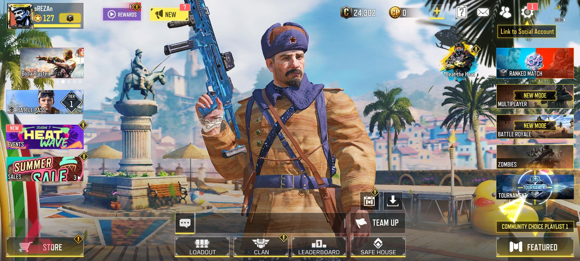 منوی بازی Call of Duty: Mobile