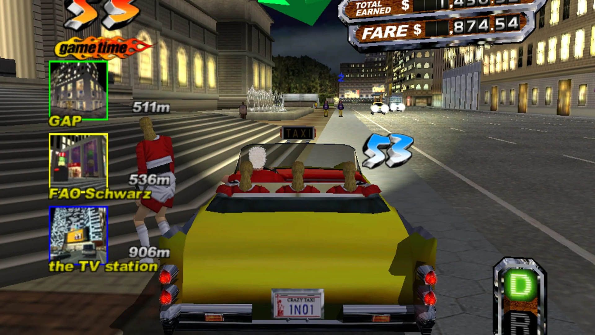 مسافرکشی در بازی بازی Crazy Taxi 3 High Roller