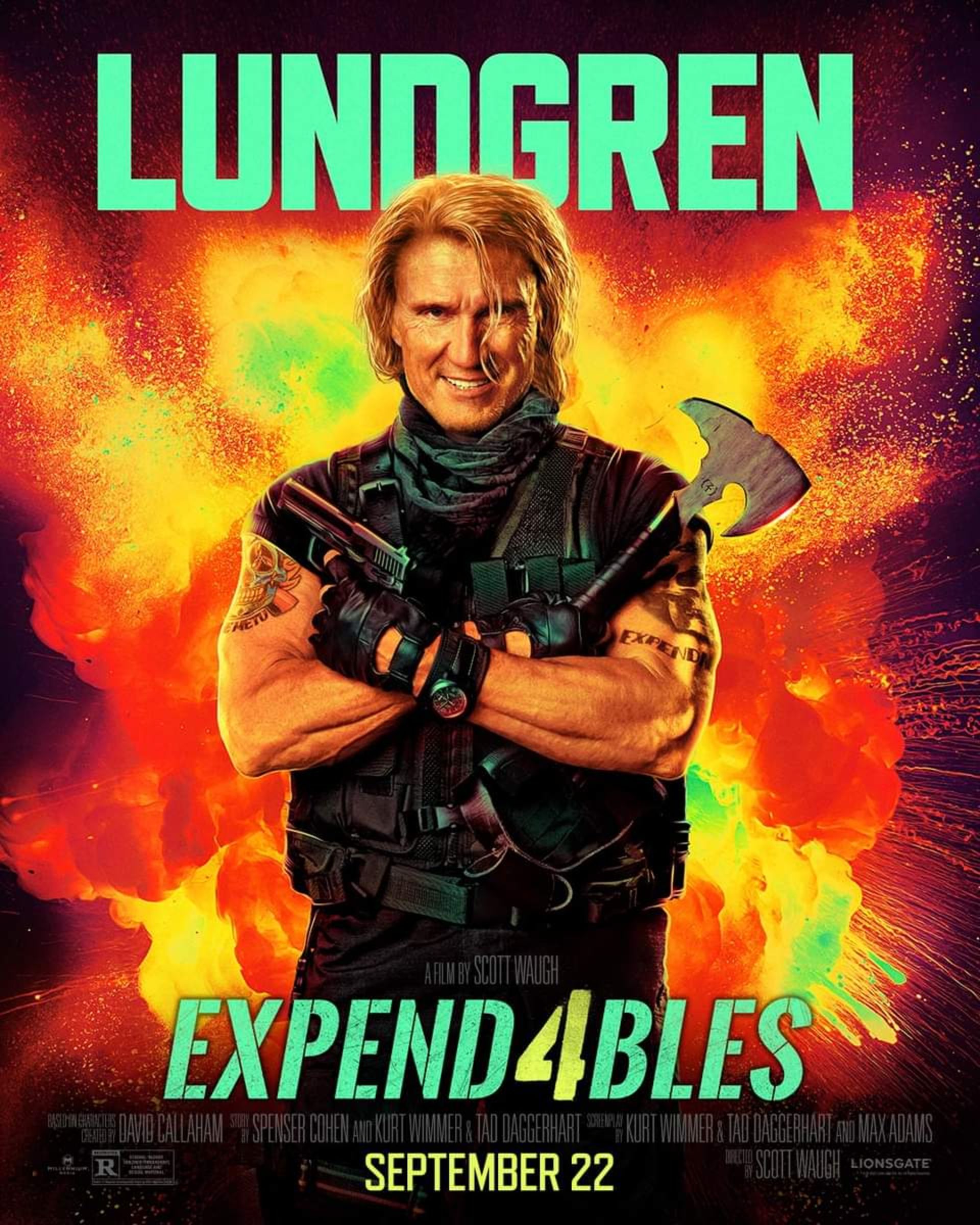 پوستر کاراکتر دولف لاندگرن  در فیلم Expendables 4