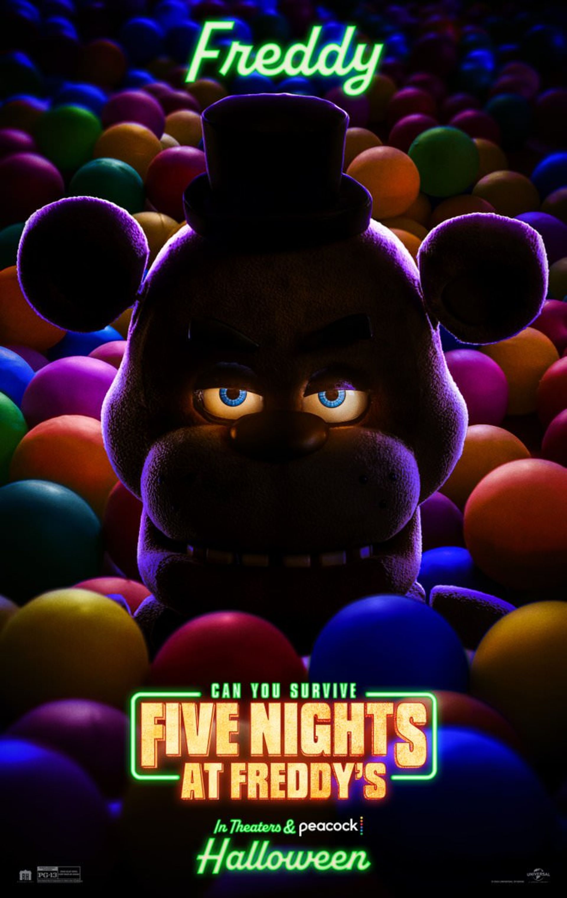 عروسک خرسی قاتل در پوستر جدید فیلم Five Nights at Freddy's