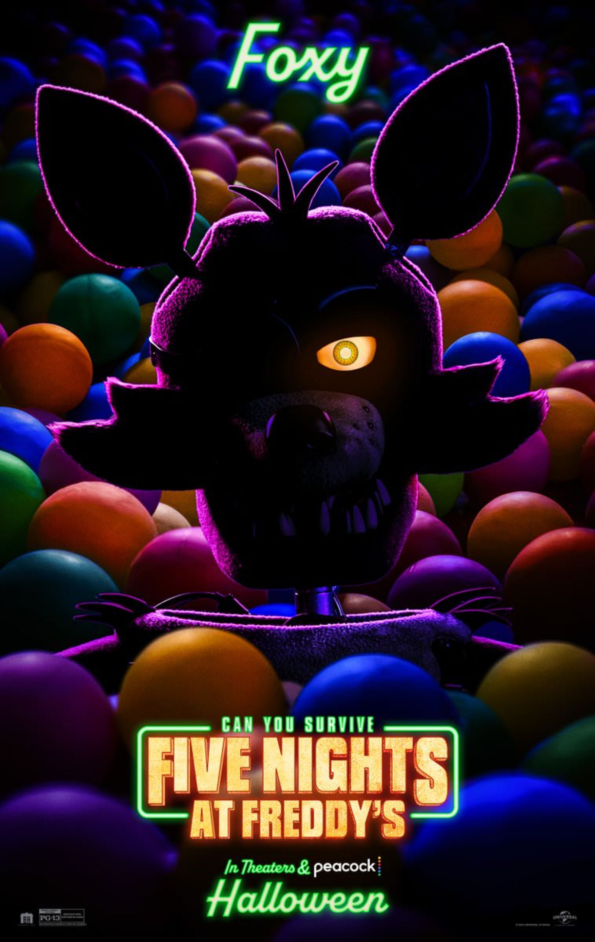 عروسک گرگی ترسناک و قاتل در پوستر جدید فیلم Five Nights at Freddy's