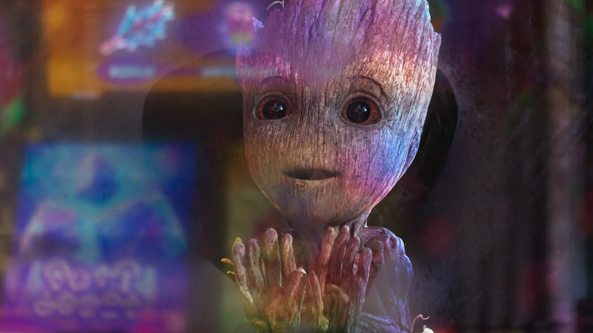 کشیدن شکل قلب روی شیشه توسط بیبی گروت در فصل دوم انیمیشن I Am Groot 