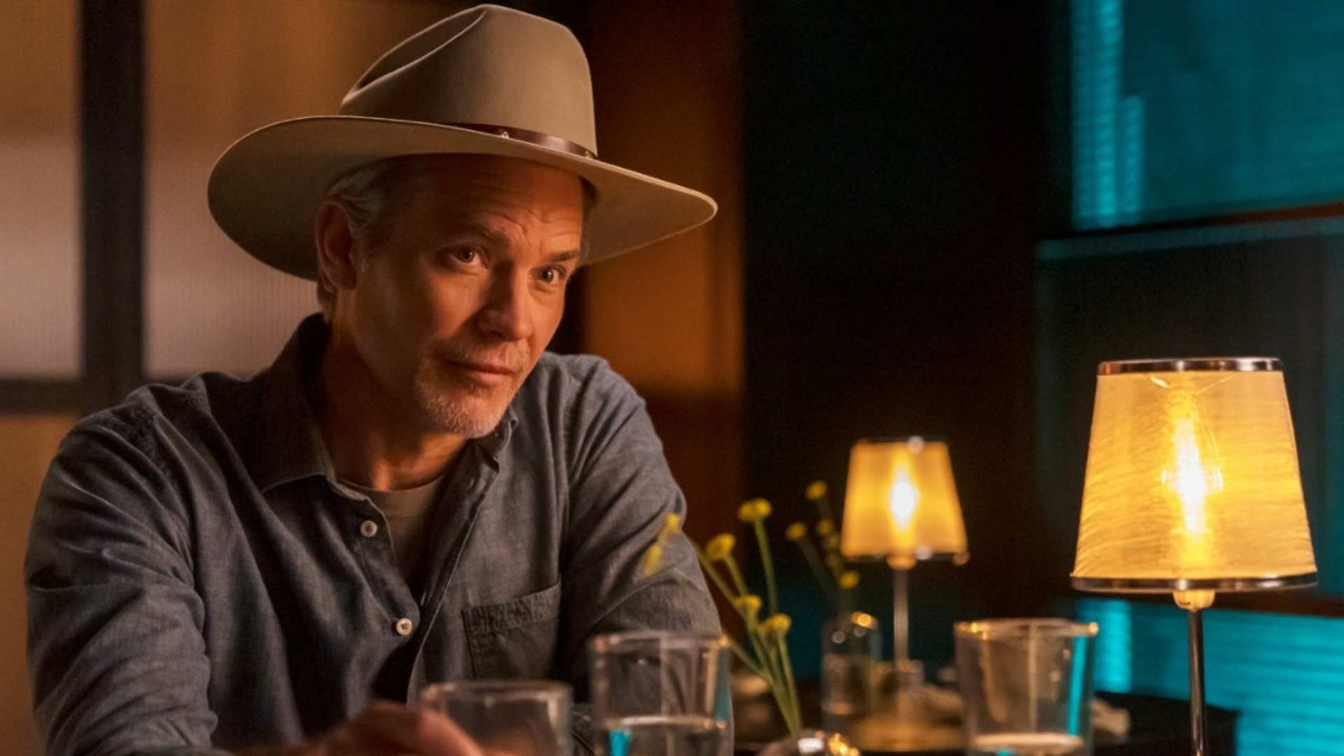 تیموتی اولفینت در نقش ریلان گیونز در سریال Justified: City Primeval