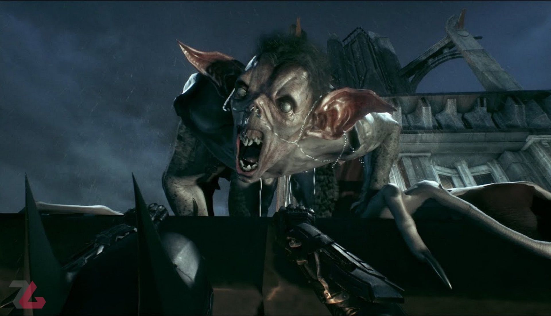 لحظه وحشت ناگهانی از Man-Bat در بازی آرکام نایت