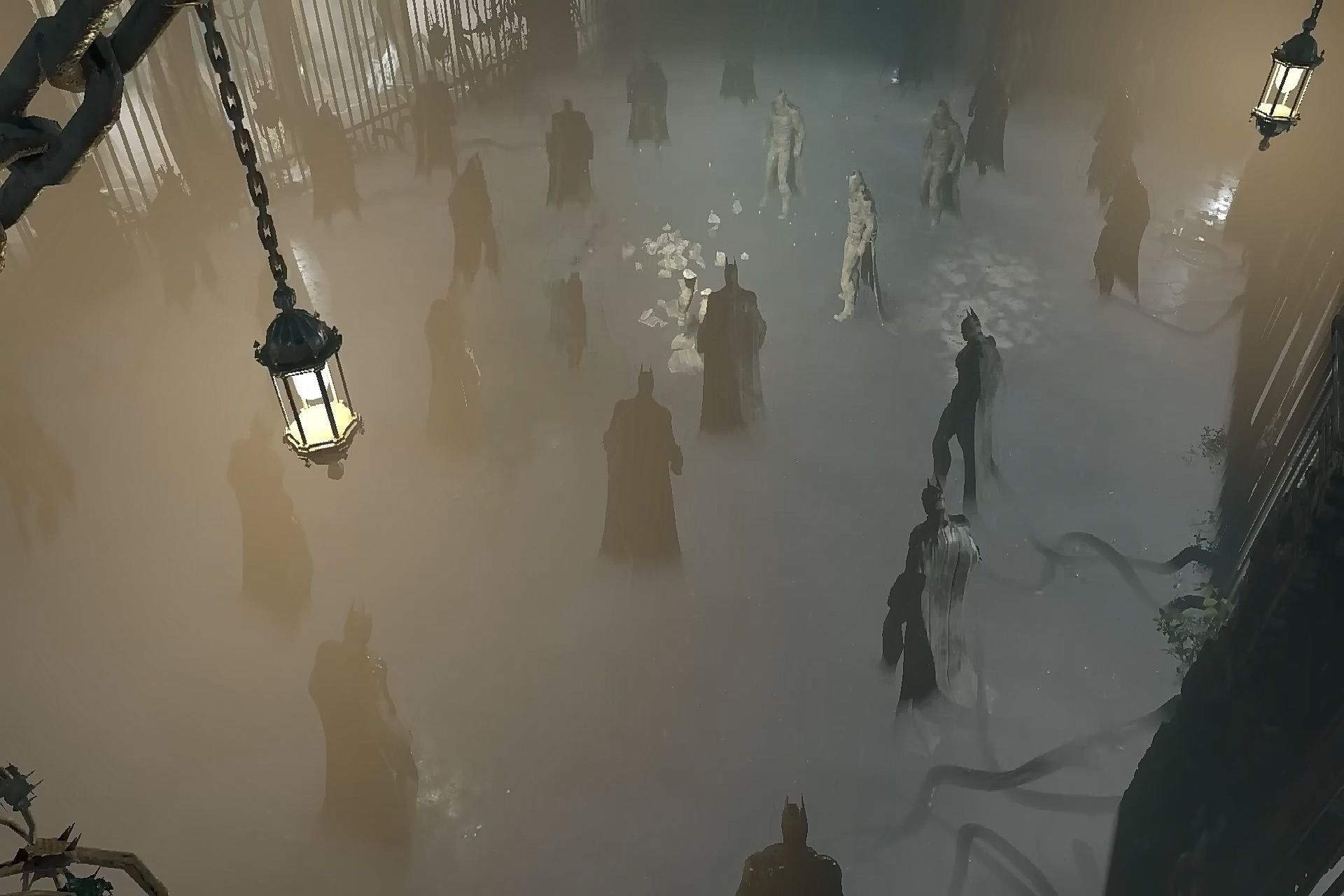 جوکر در میان هزاران بتمن ترسناک از بازی Batman Arkham Knight