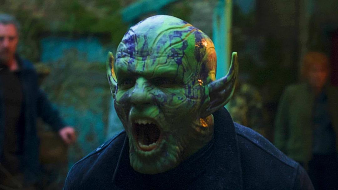 گرویک در حال فریاد زدن در سریال Secret Invasion