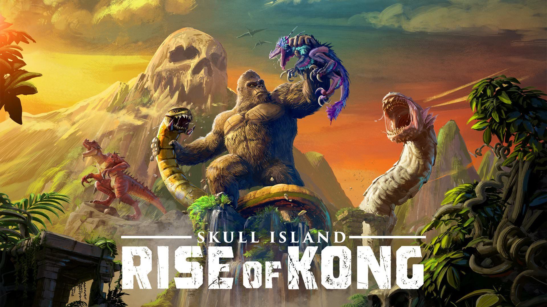 مقابله کونگ با دشمنان در بازی Skull Island: Rise of Kong