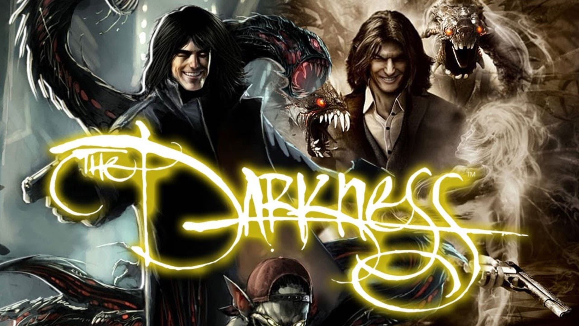 شخصیت اصلی بازی The Darkness در پوستر آن