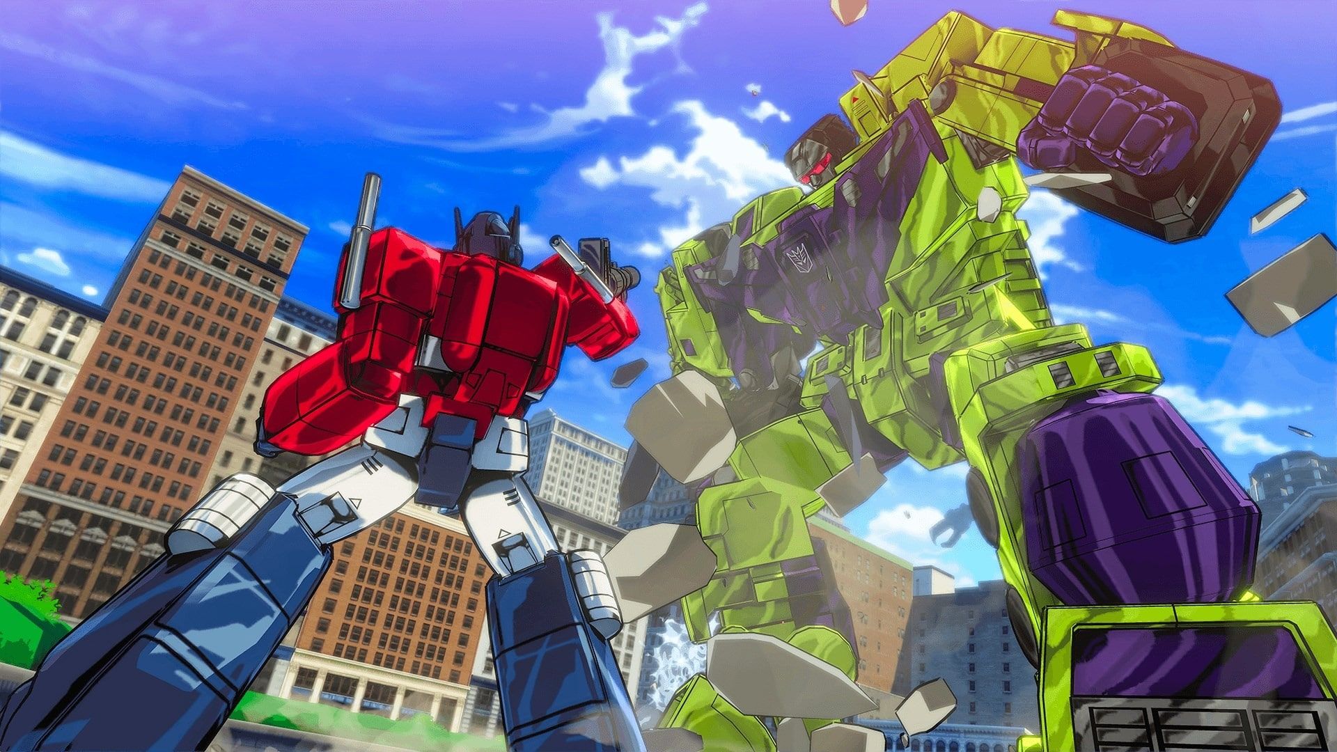 شخصیت اصلی بازی Transformers Devastation در حال مبارزه