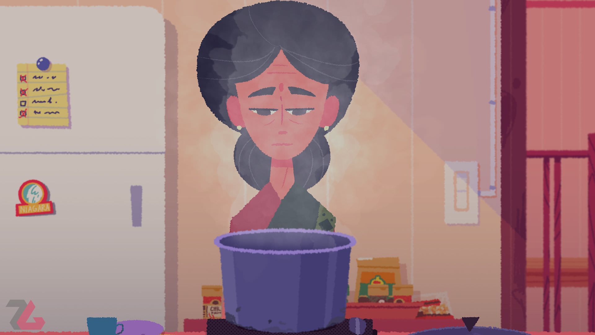 قیافه ناراحت ونبا مسن در بازی Venba