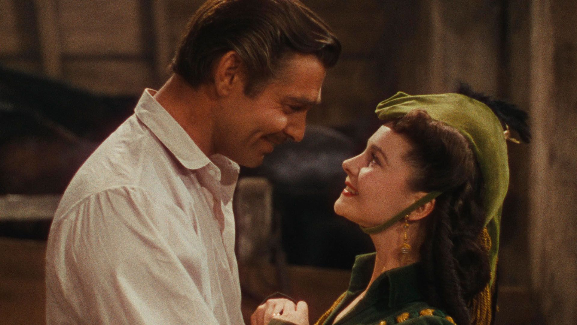 ویوین لی و کلارک گبل در فیلم Gone with the Wind