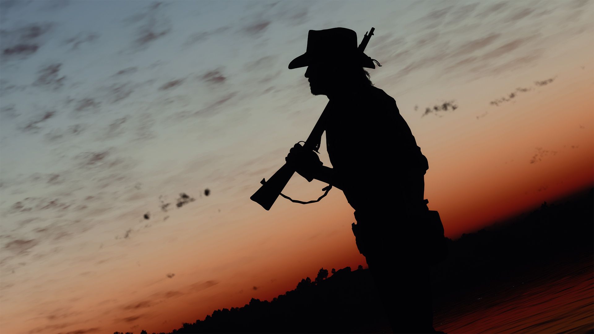 غروب زیبای بازی Red Dead Redemption 2 