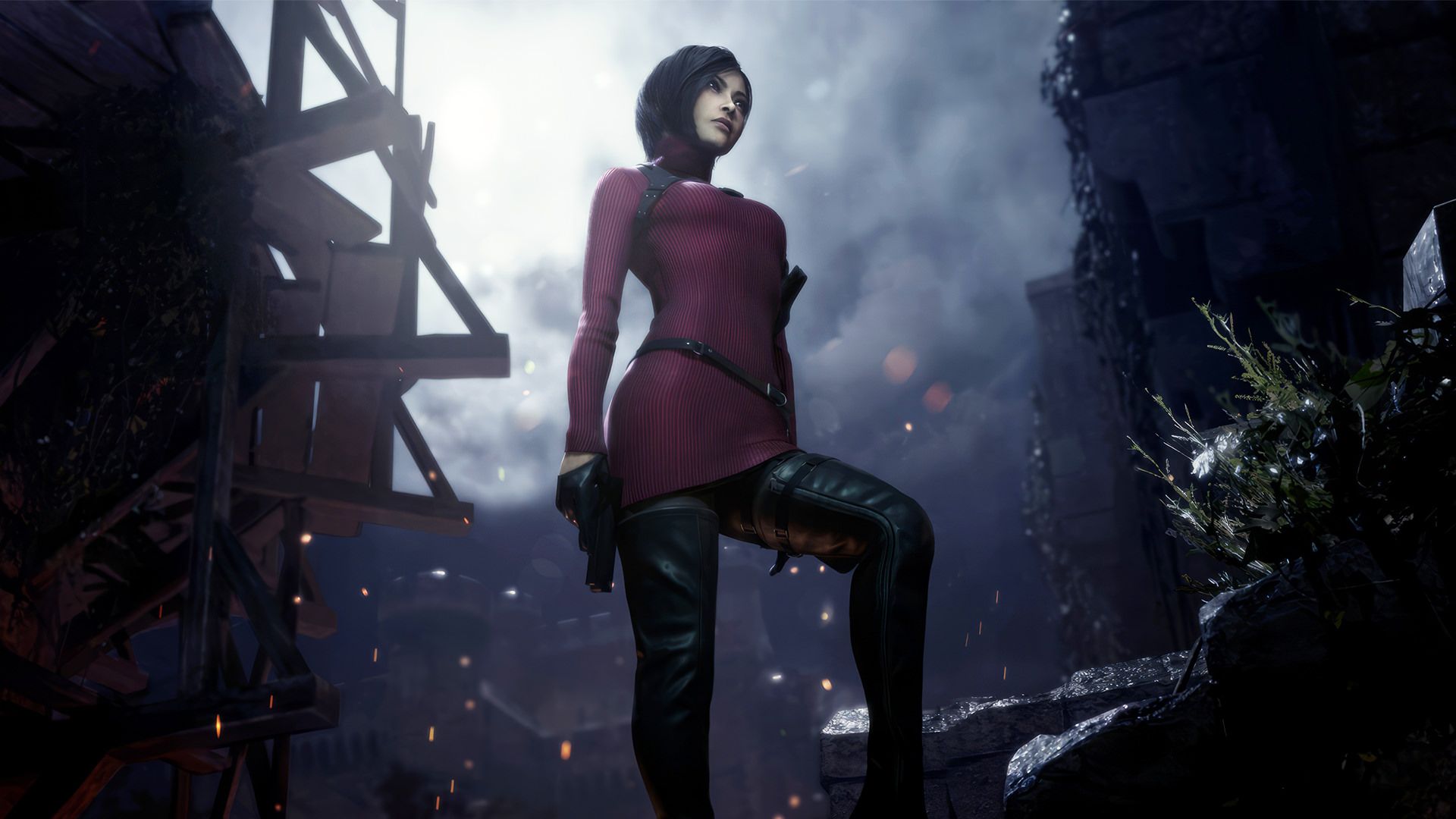 آمادگی ایدا وانگ برای مقابله با زامبی‌ها در بسته الحاقی Separate Ways بازی Resident Evil 4 Remake
