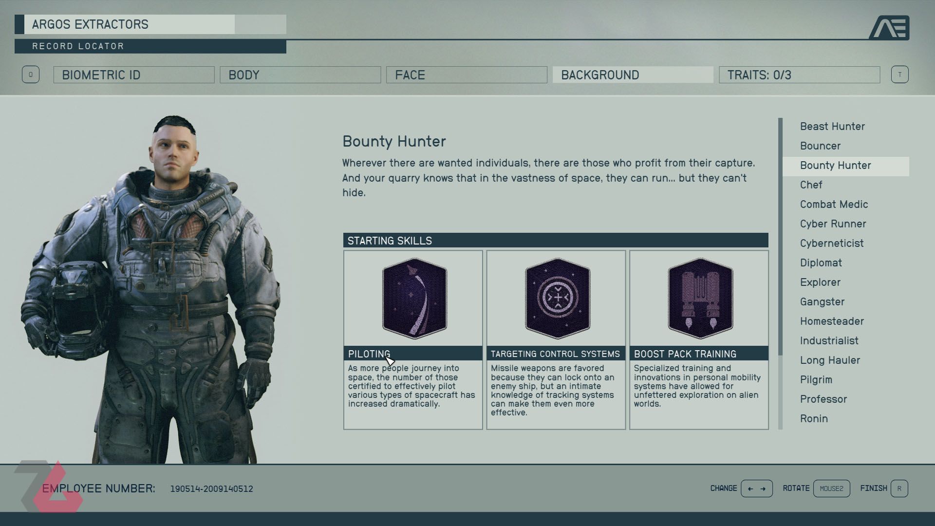 بک‌گراند Bounty Hunter بازی استارفیلد