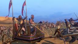 سربازان تیرانداز مصری سوار بر درشکه در بازی Total War: PHARAOH