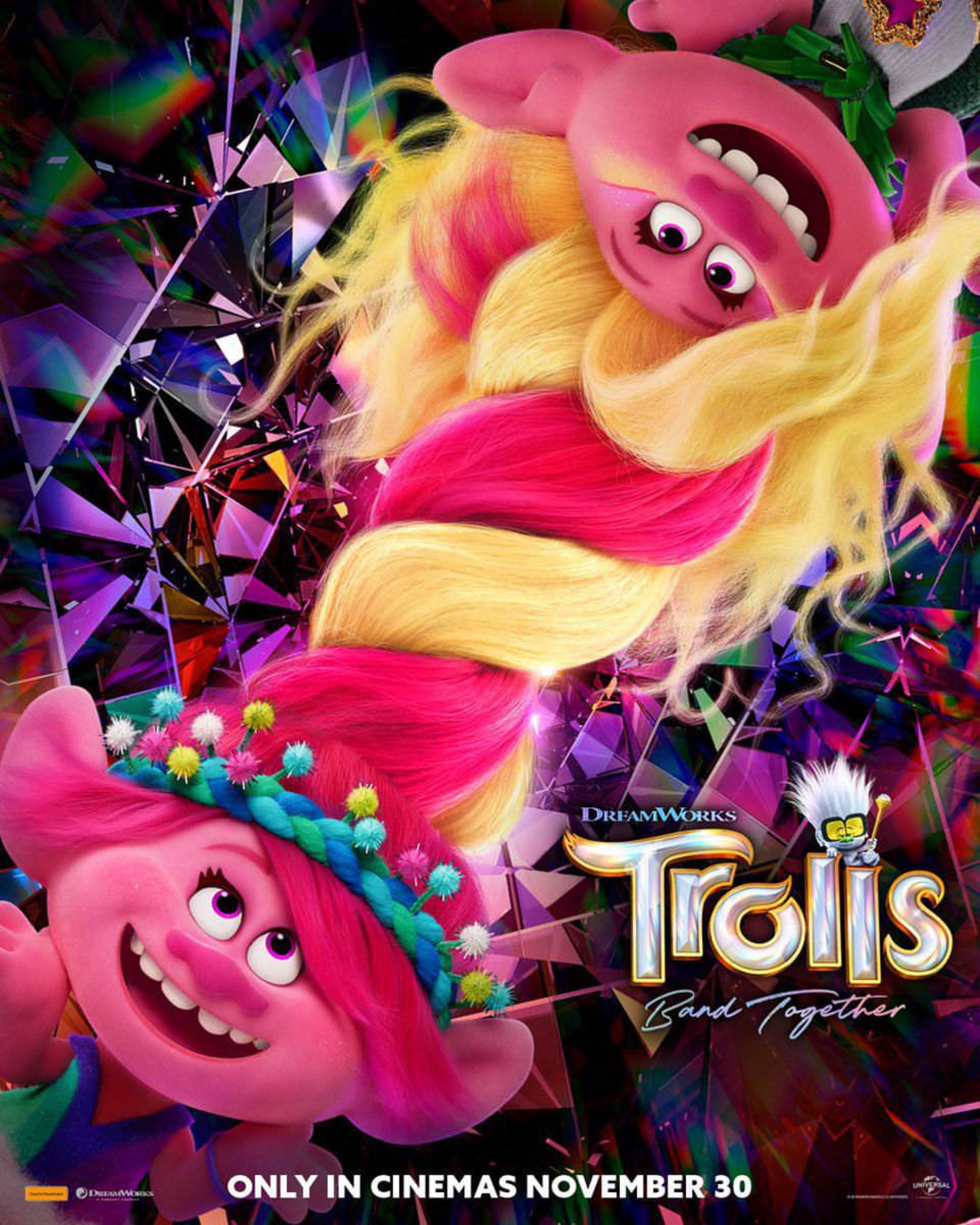 پوستر جدید انیمیشن Trolls Band Together