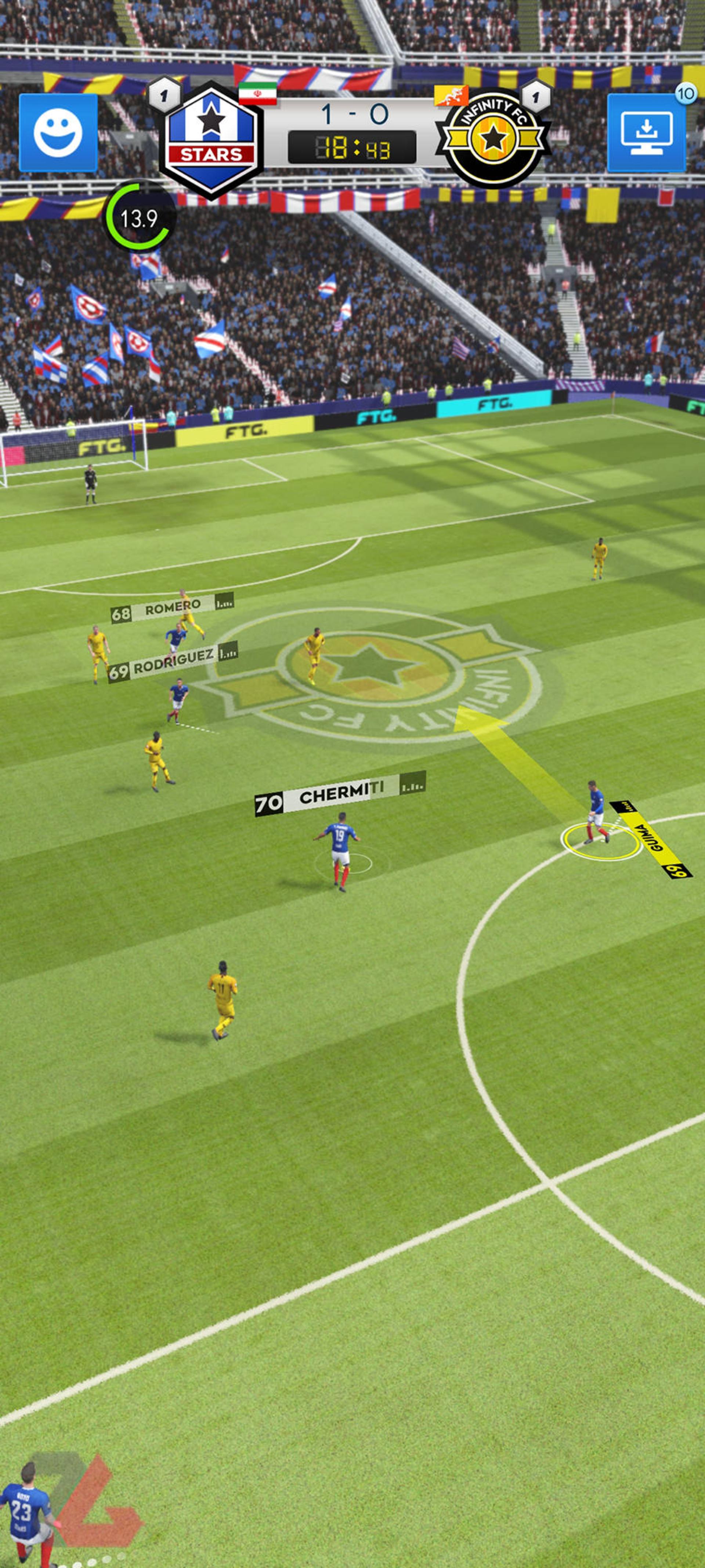 گیم‌پلی بازی Ultimate Draft Soccer