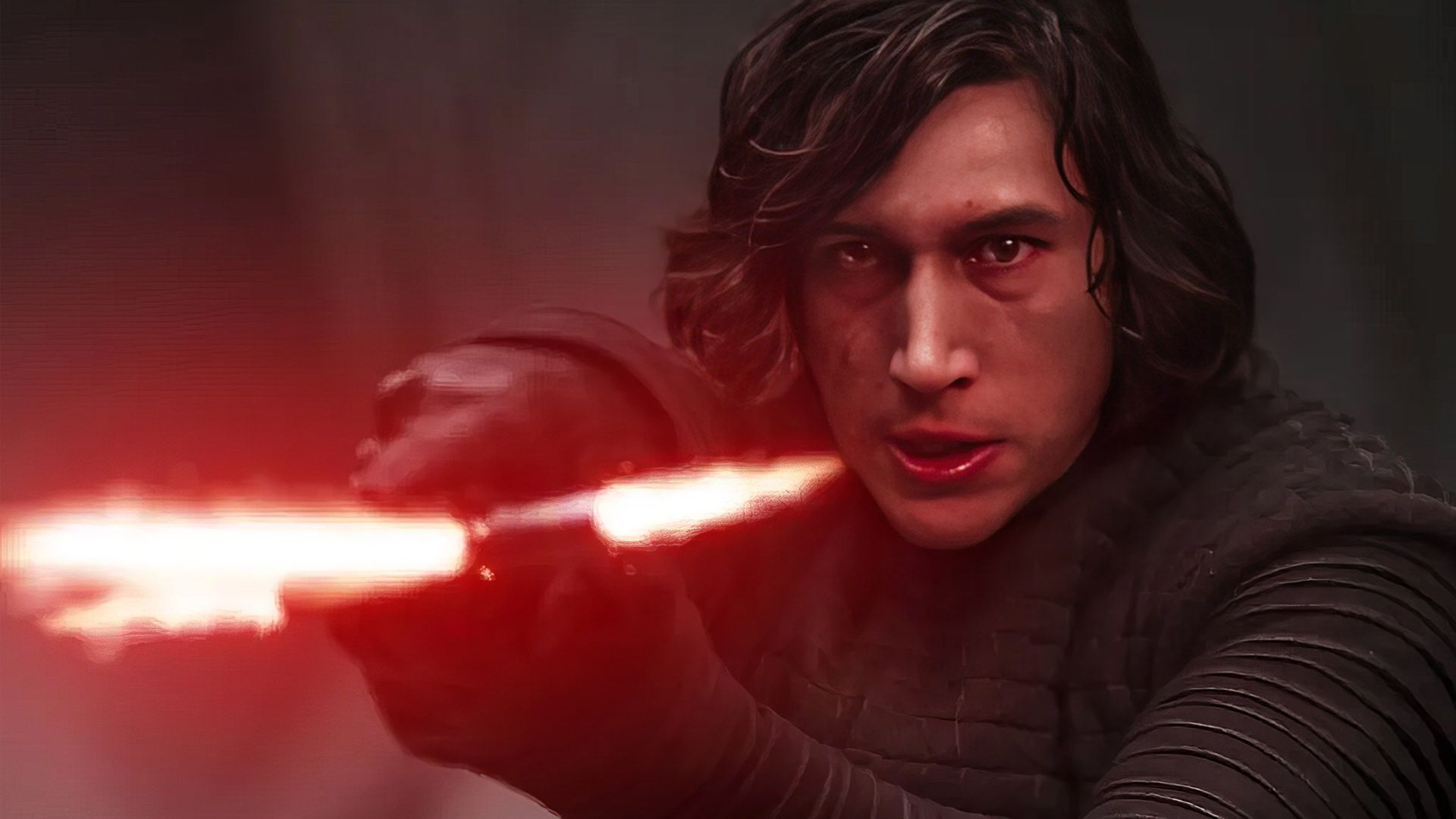آدام درایور در نقش کایلو رن در سه‌گانه دنباله Star Wars