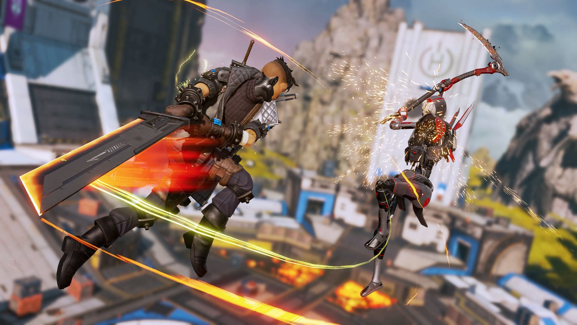 مبارزه با شمشیر باستر در بازی Apex Legends