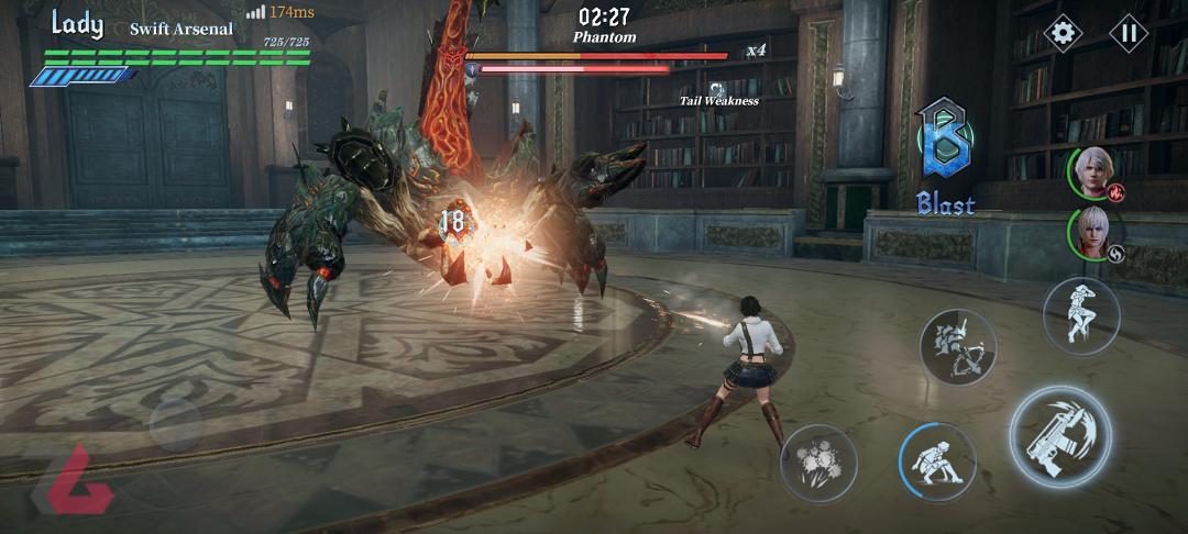 کاراکتر Lady در بازی Devil May Cry: Peak of Combat