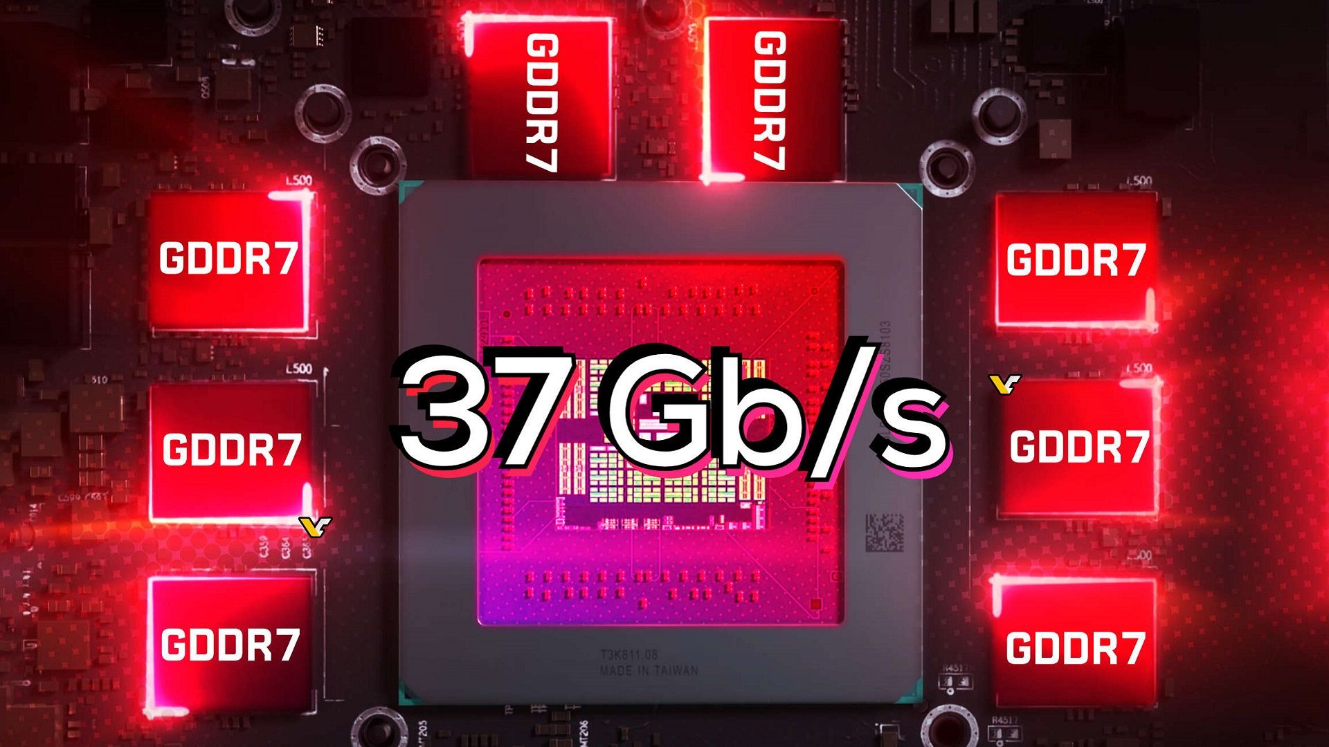 سرعت حافظه GDDR7 در گرافیک ها 