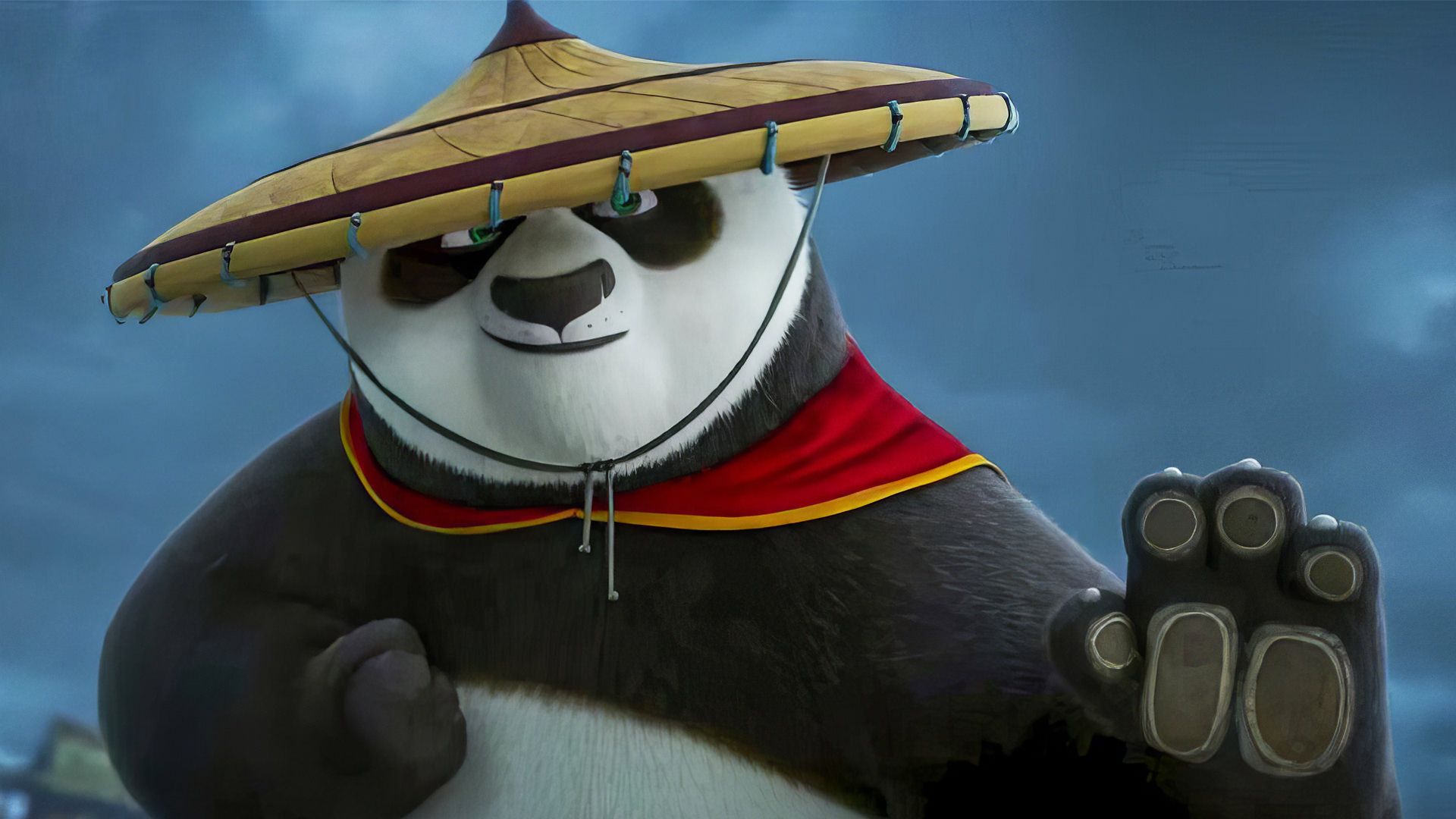 پو در لباس جنگجوی اژدها در انیمیشن Kung Fu Panda 4 