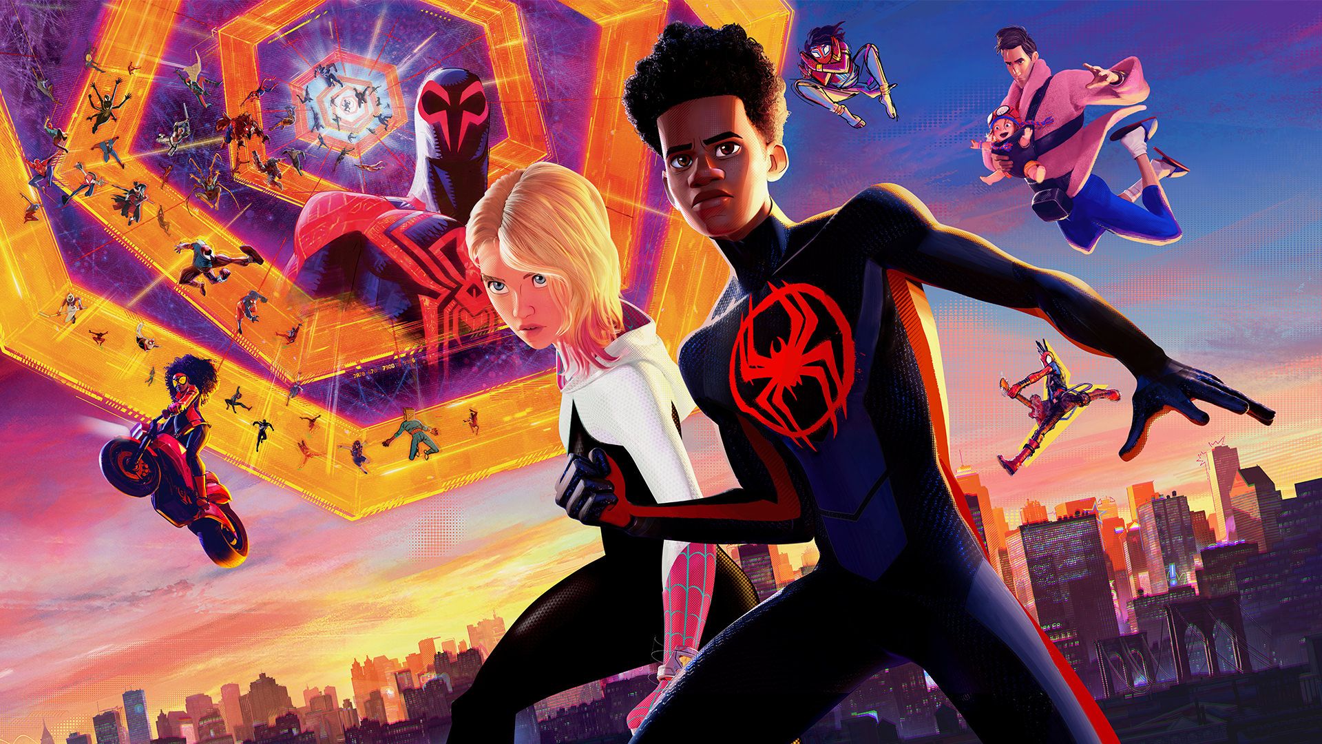 ماجراجویی مایلز مورالز و گوئن استیسی در انیمیشن Spider-Man: Across the Spider-Verse 