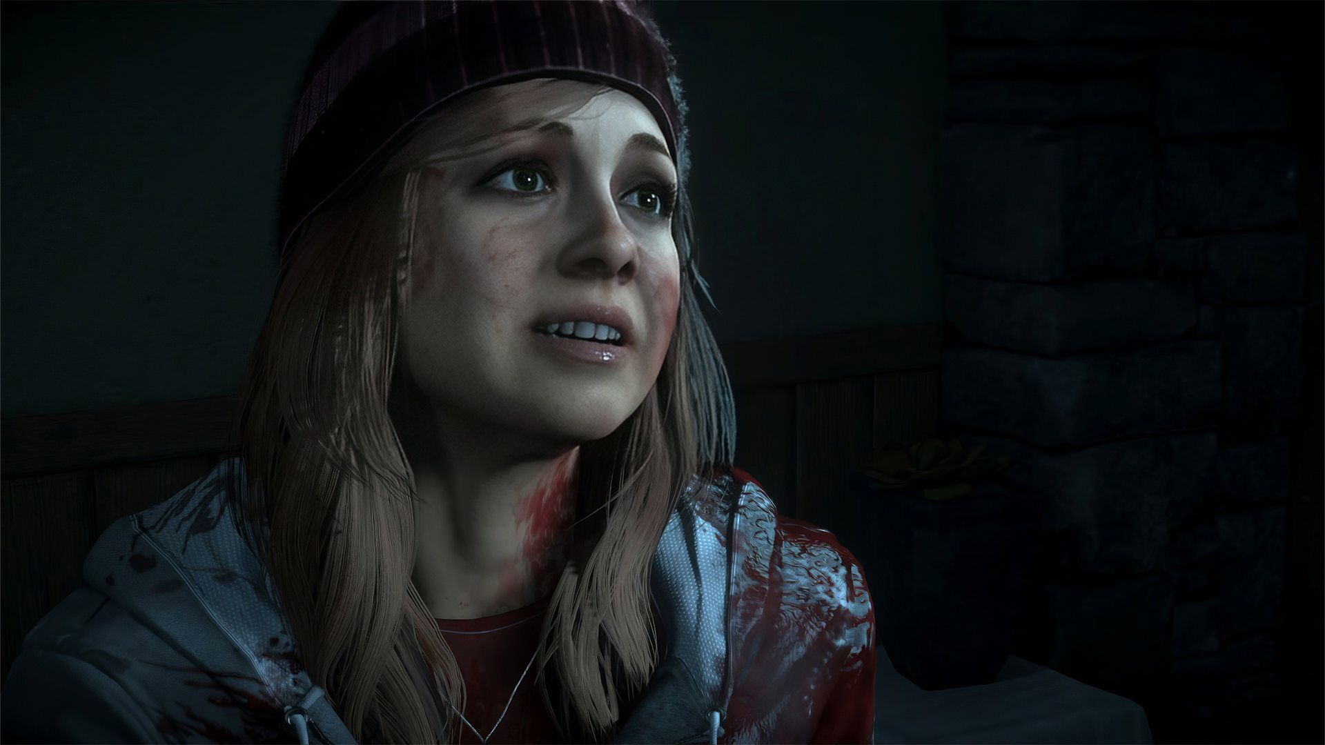 چهره مضطرب کاراکتر بازی Until Dawn