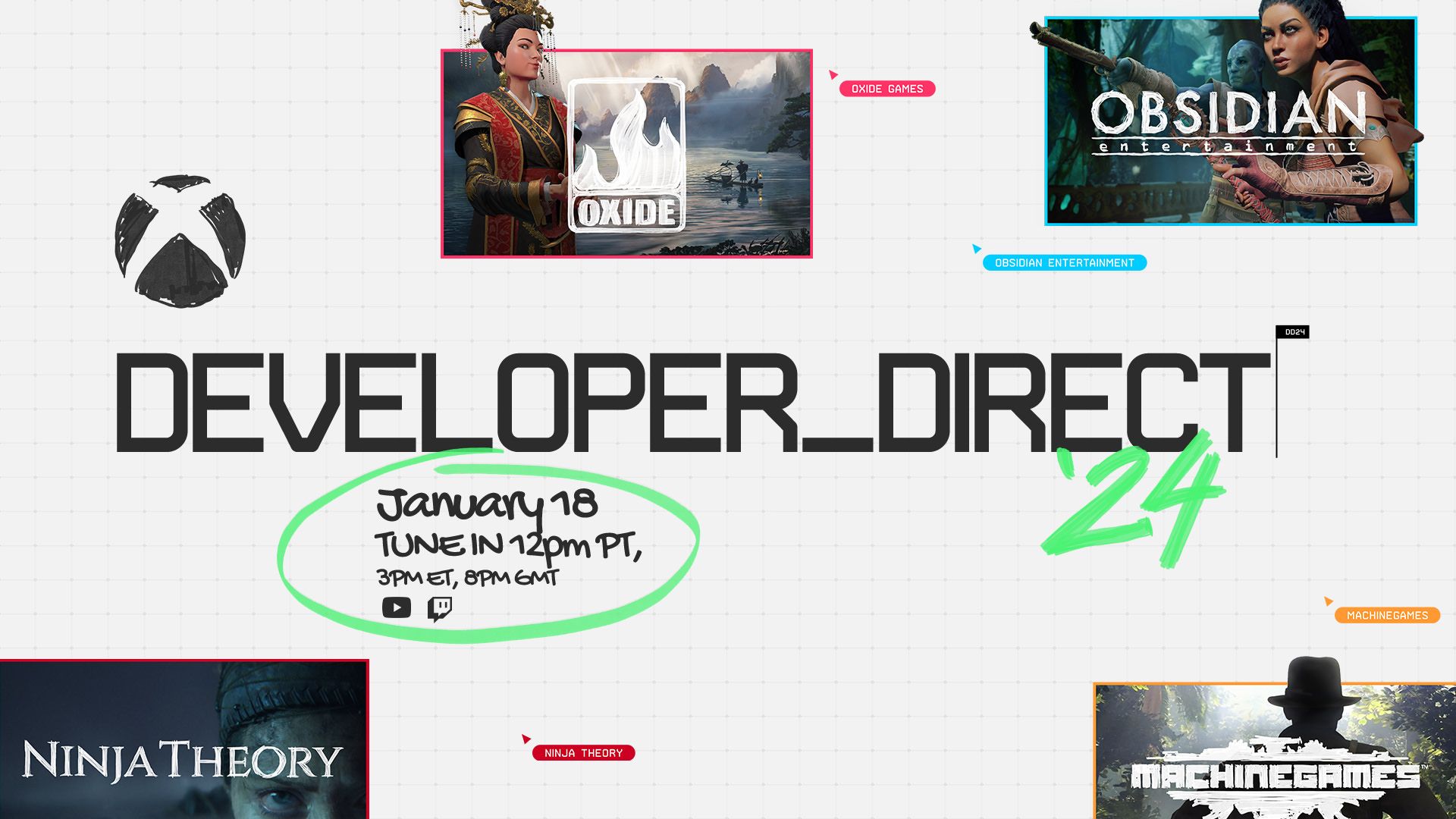 پوستر رویداد Developer_Direct ایکس باکس ژانویه ۲۰۲۴