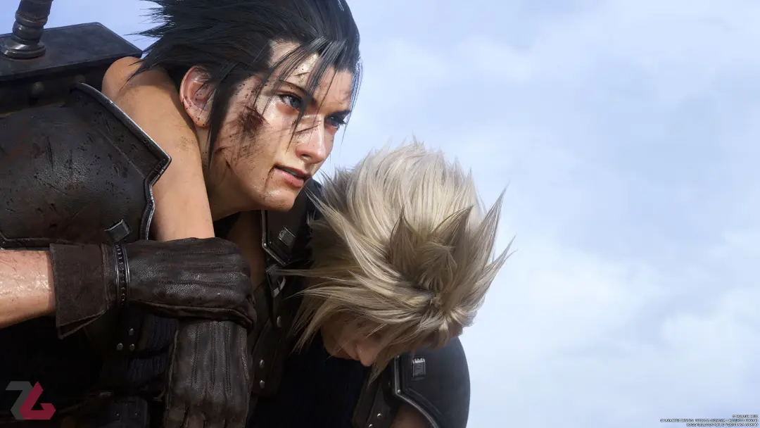 زک و کلود در بازی Final Fantasy 7 Rebirth