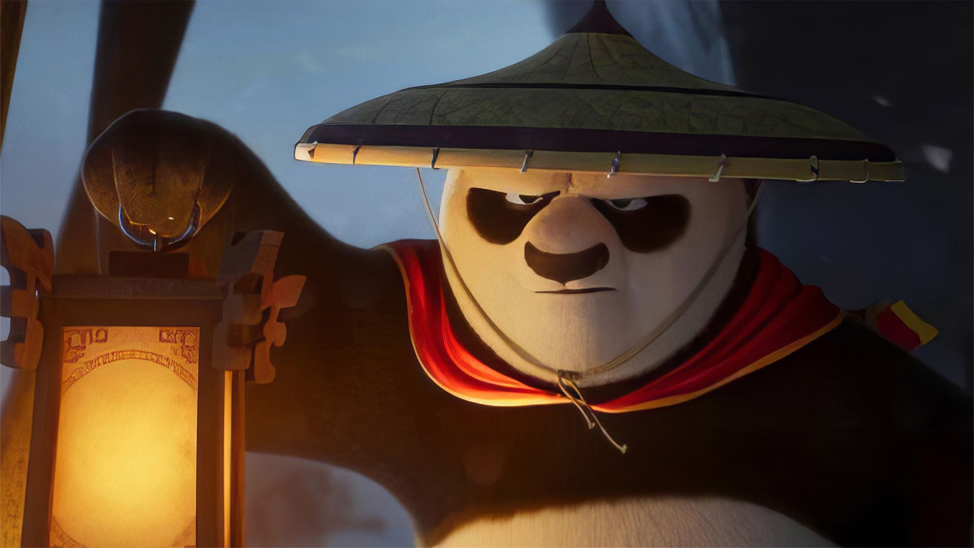 جابه‌جایی پو با یک فانوس در انیمیشن Kung Fu Panda 4 