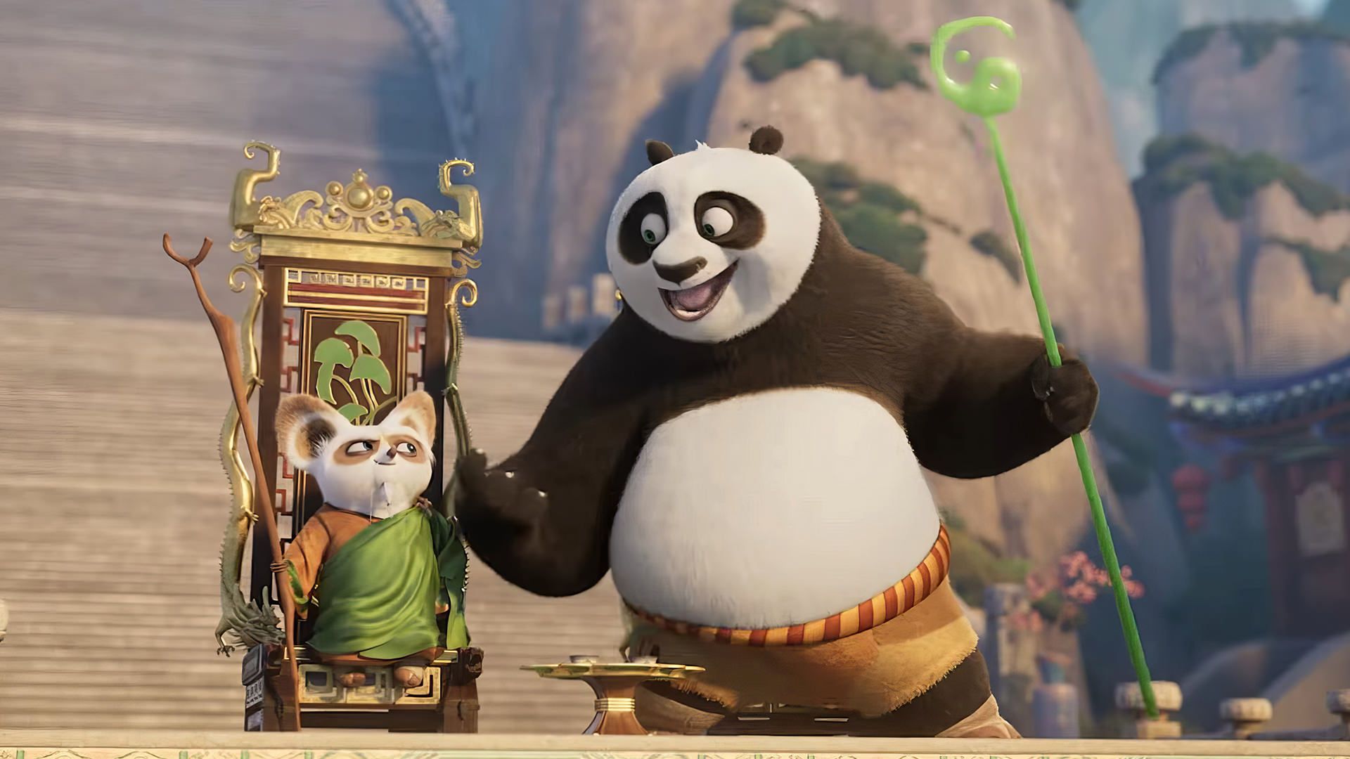 مکالمه پو و استاد شیفو در انیمیشن Kung Fu Panda 4